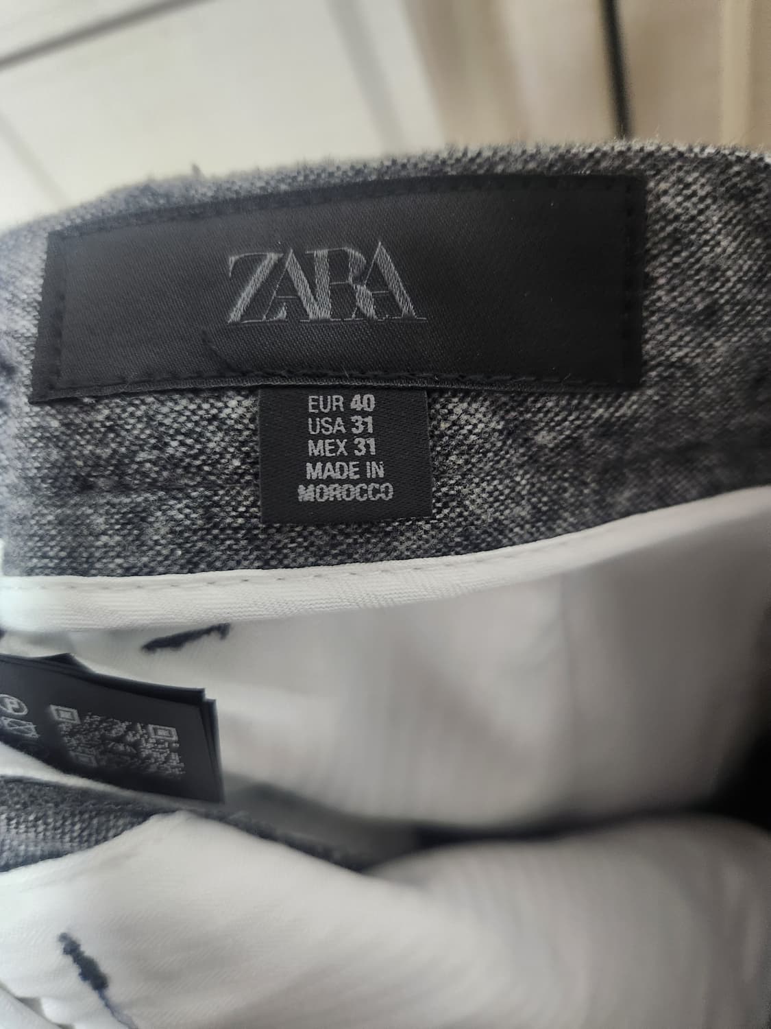 자라 헤링본 슬랙스 40(31)사이즈(미착용) 상품이미지5