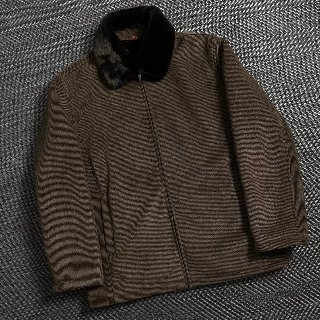 Nottinghill 브라운 코듀로이 퍼 자켓y 4628 상품이미지1