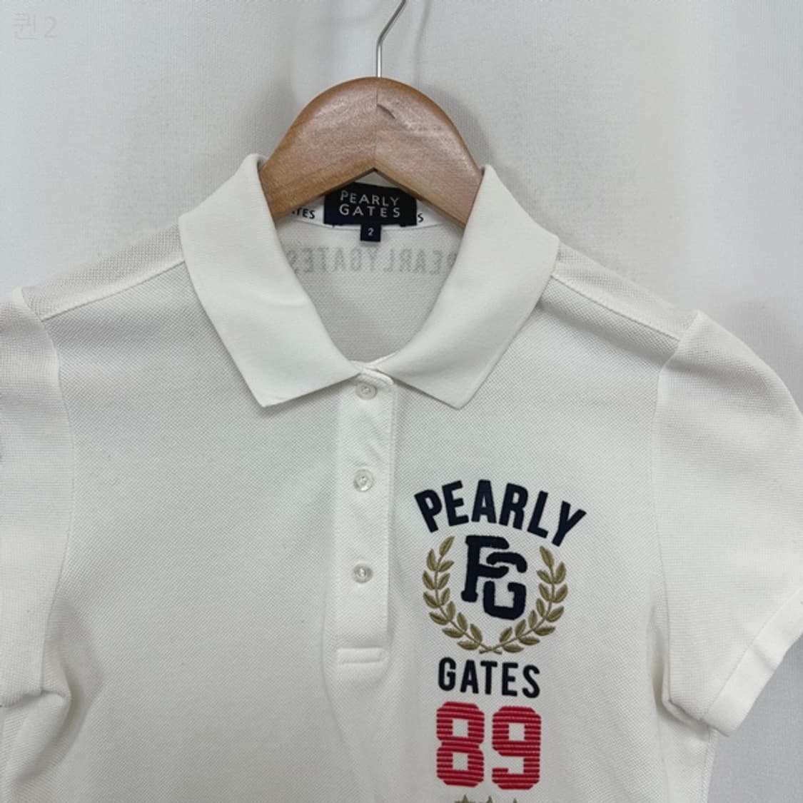 파리게이츠 여자 카라 반팔티 화이트 2 (44추천) 상품이미지2