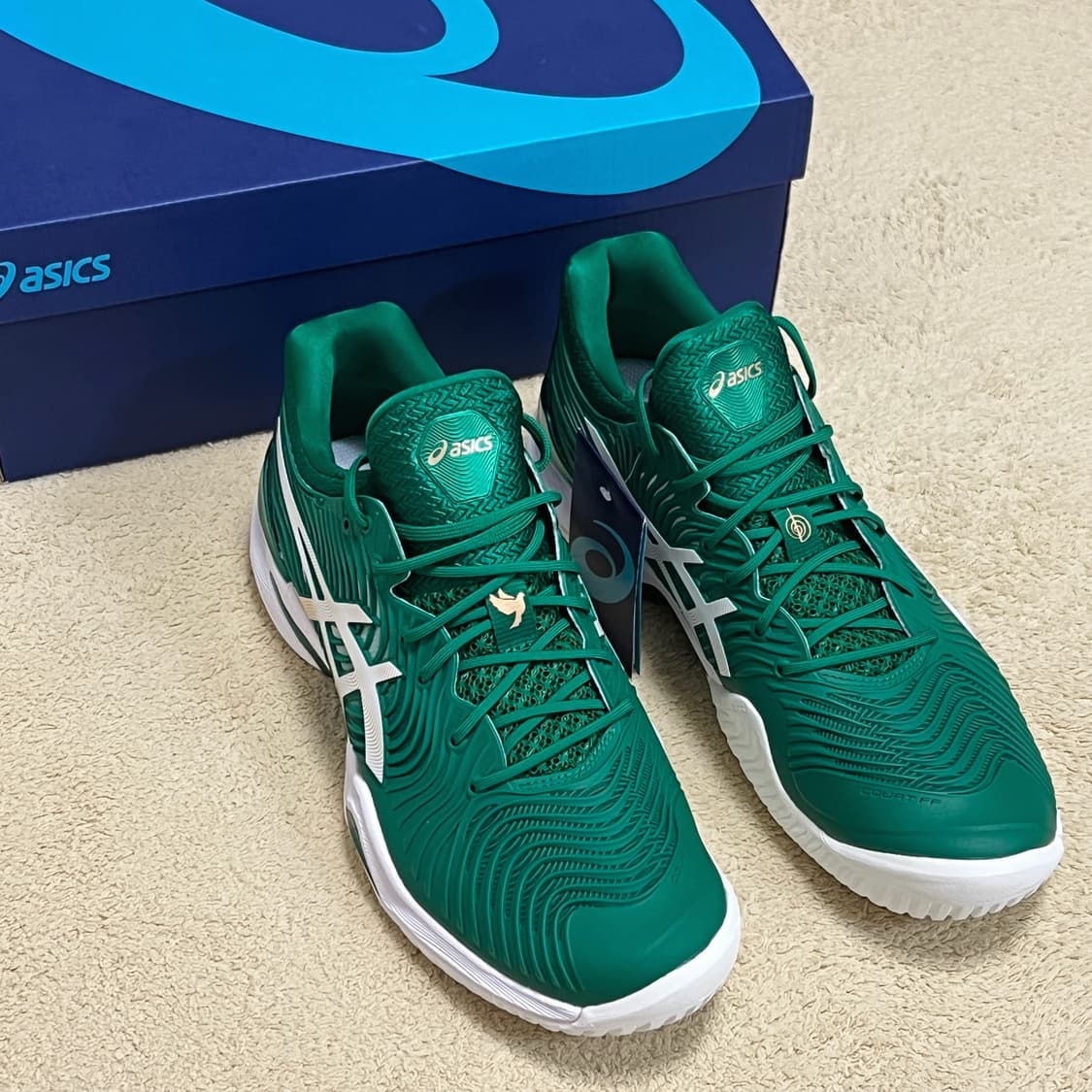 아식스 코트 FF 노박 2020 그린 화이트 상품이미지4