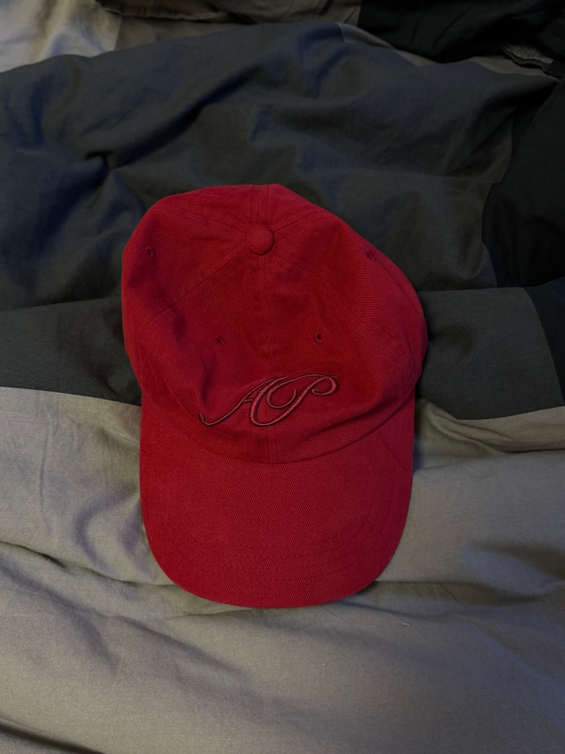 애프터프레이 레터링 레드 볼캡 상품이미지1