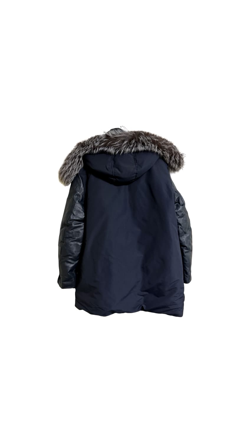 장미쉘바스키아 블랙 양가죽 패딩 상품이미지2