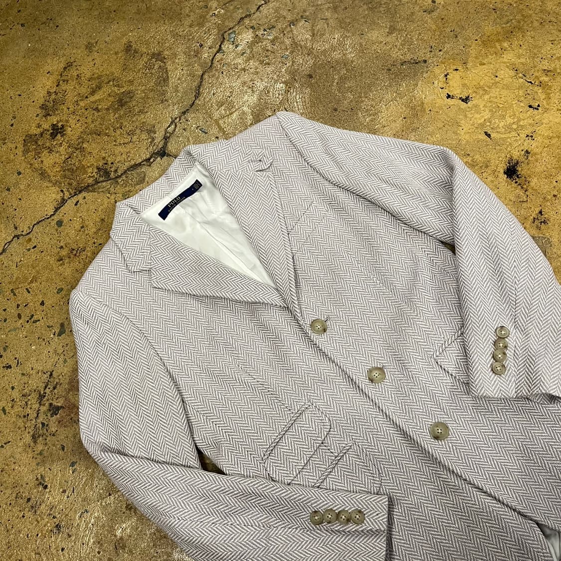 [정품/4] 폴로 랄프로렌 헤링본 블레이저 자켓 b19 상품이미지1