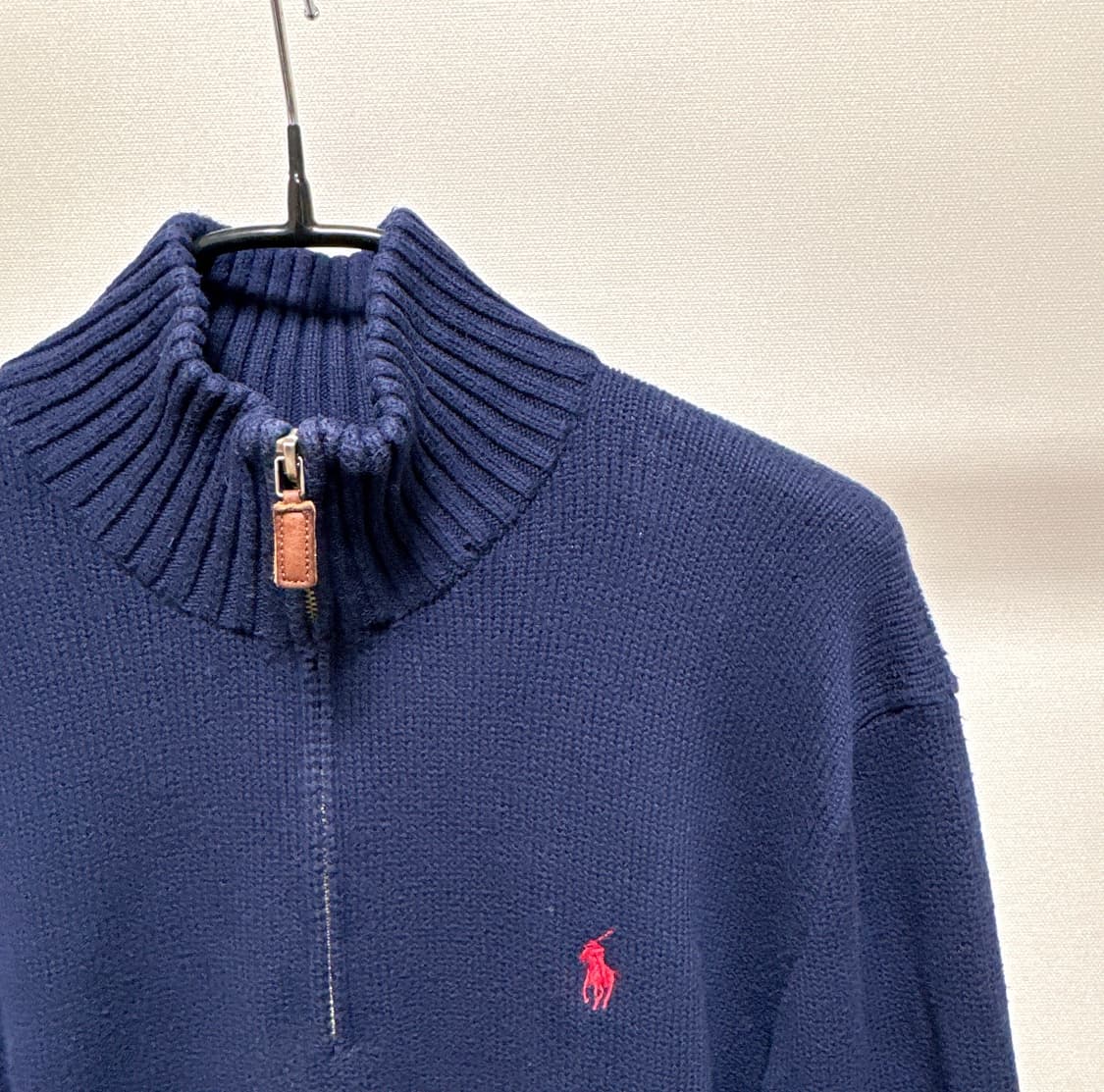[S] 폴로 랄프로렌 네이비 하프 집업 니트 상품이미지2