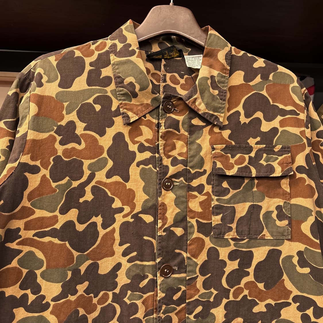 70~80s Kmart 덕헌터 카모 밀리터리 퍼티그 자켓 N1136 상품이미지3