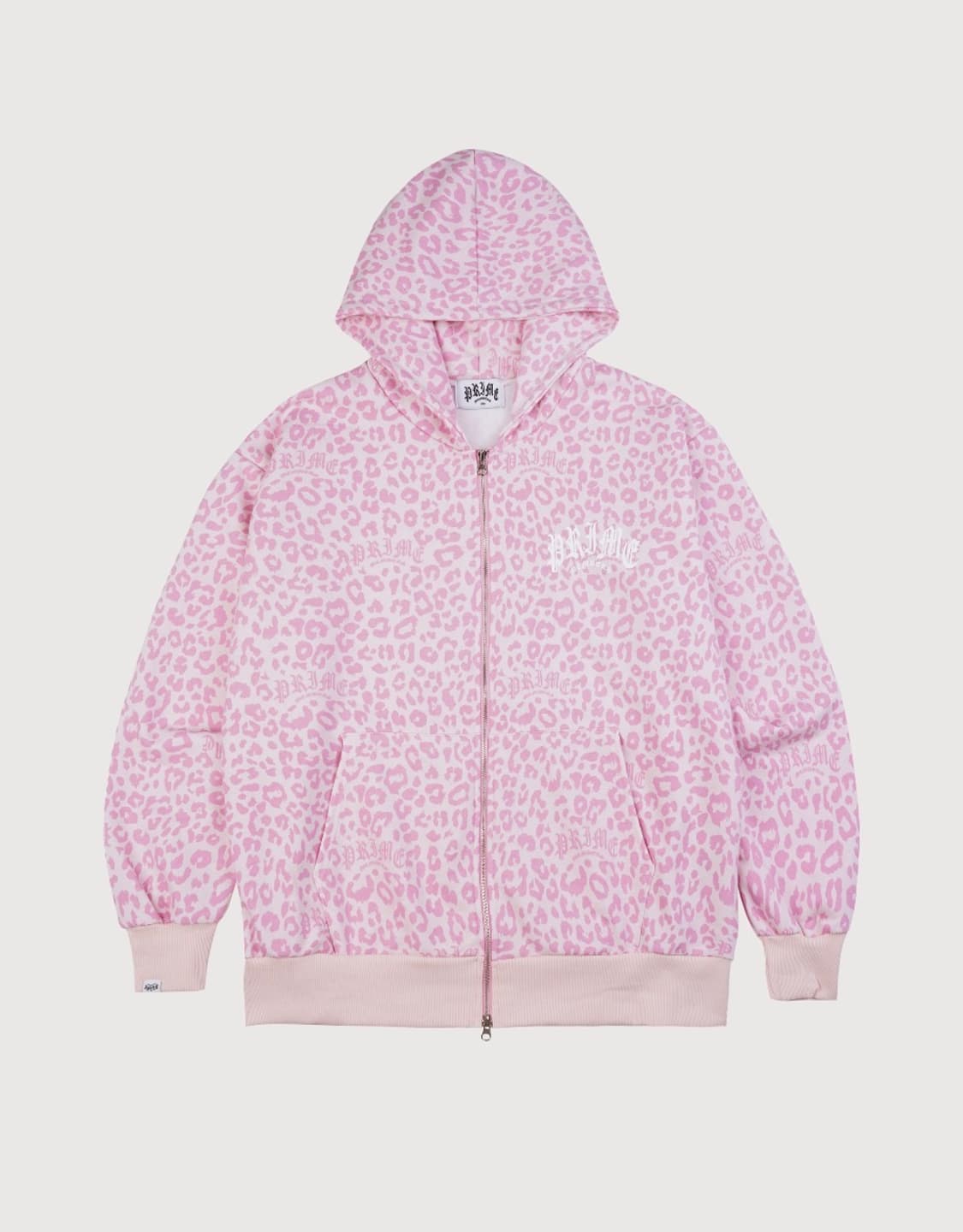 프라임멤버스 레오파드 핑크 후드집업 상품이미지1