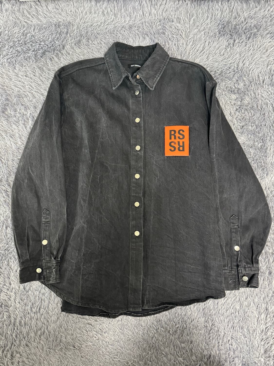 라프시몬스 18aw 데님 오버셔츠 상품이미지2