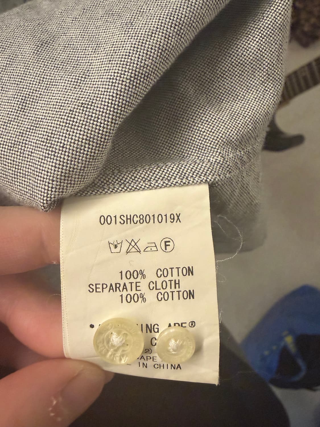 베이프 옥스포드 셔츠 s 사이즈 상품이미지3