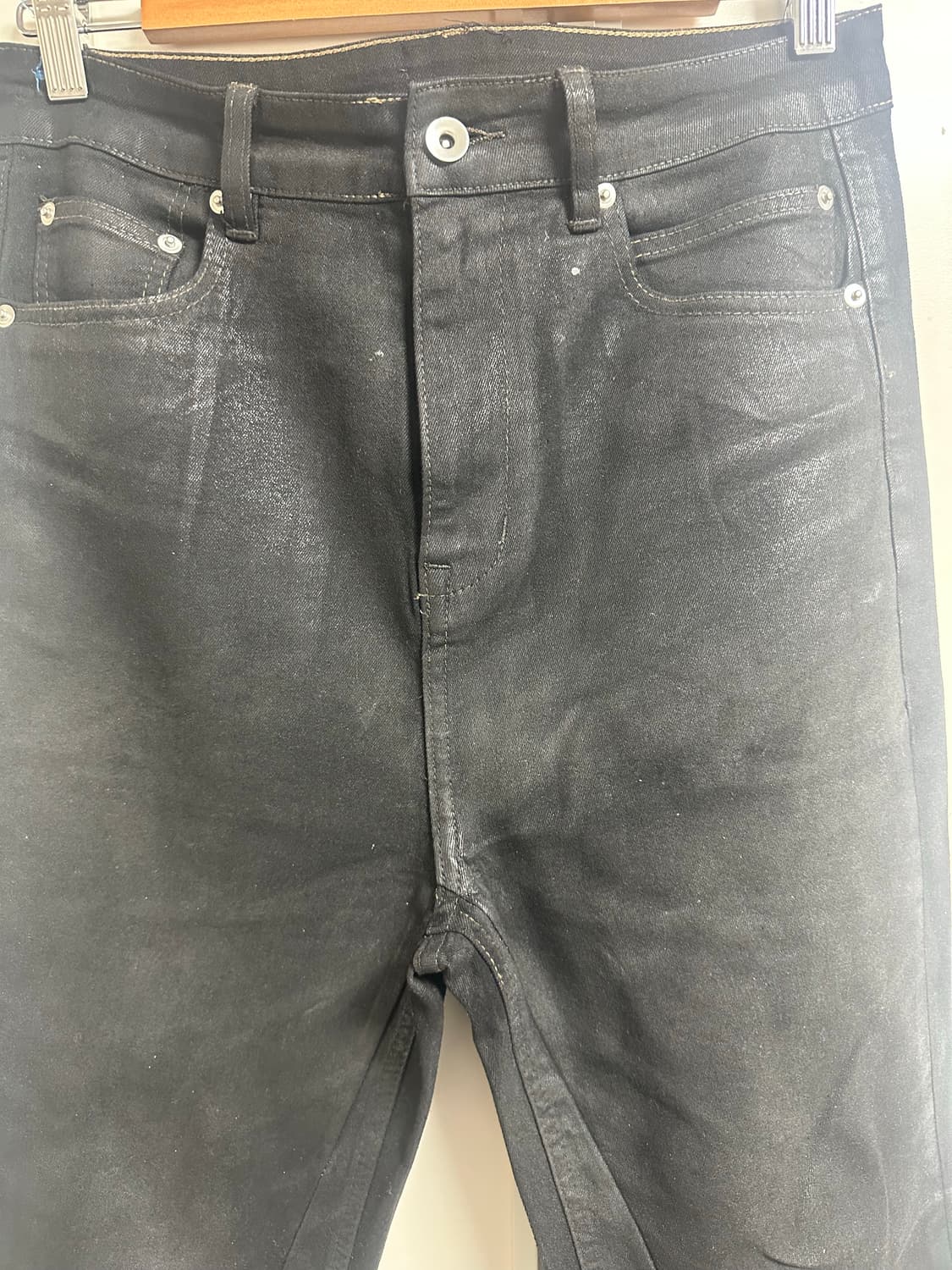 릭오웬스 맛 부츠컷 코팅 팬츠 상품이미지3