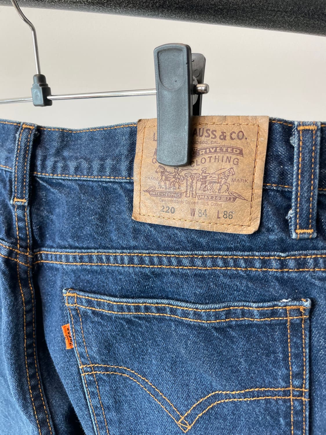 (32~33) 00s 리바이스220 오렌지탭 데님팬츠 상품이미지4