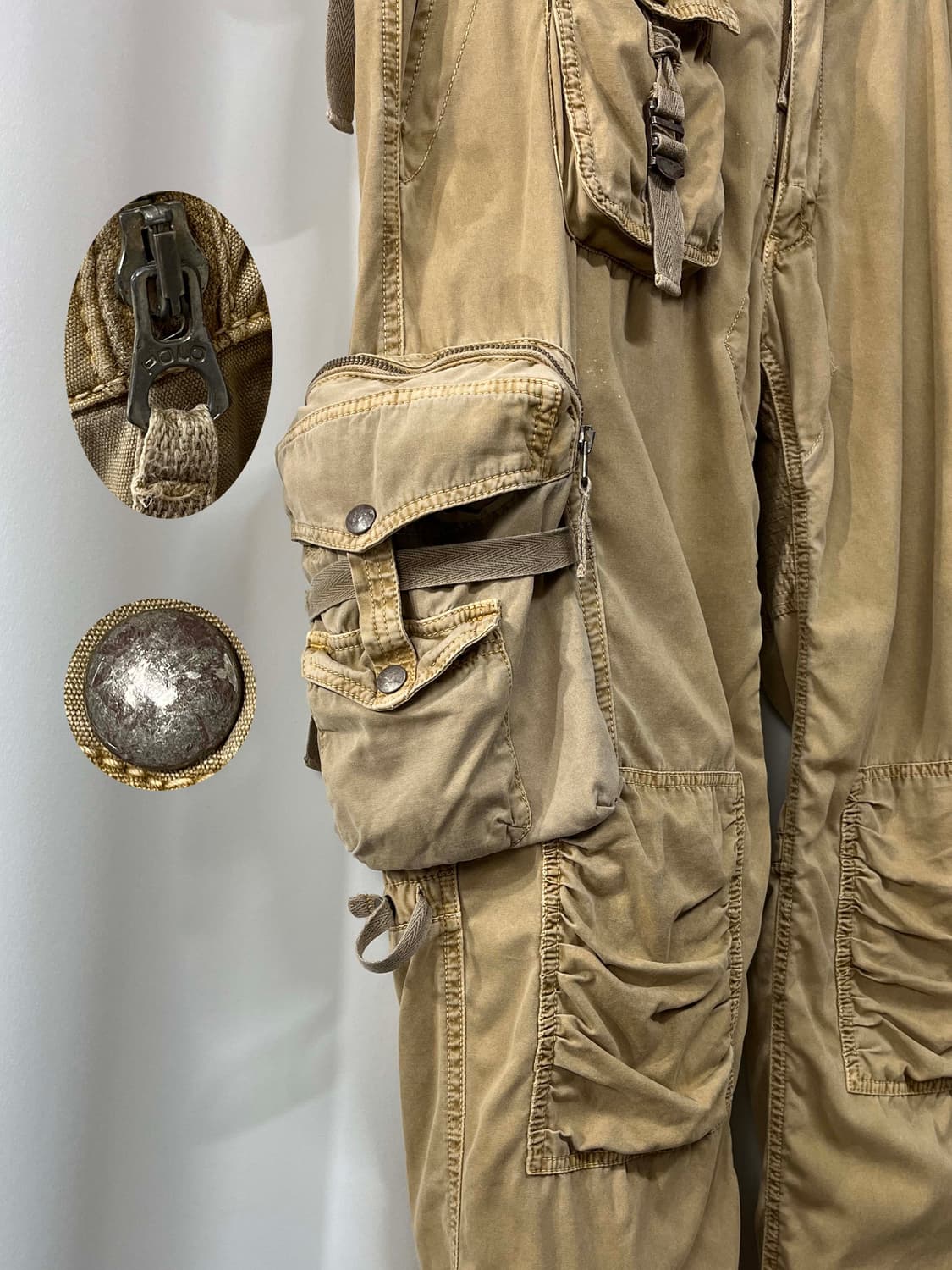 90's 폴로랄프로렌 아카이브 밀스펙 유틸리티 파일럿 탄창카고팬츠 36 상품이미지6