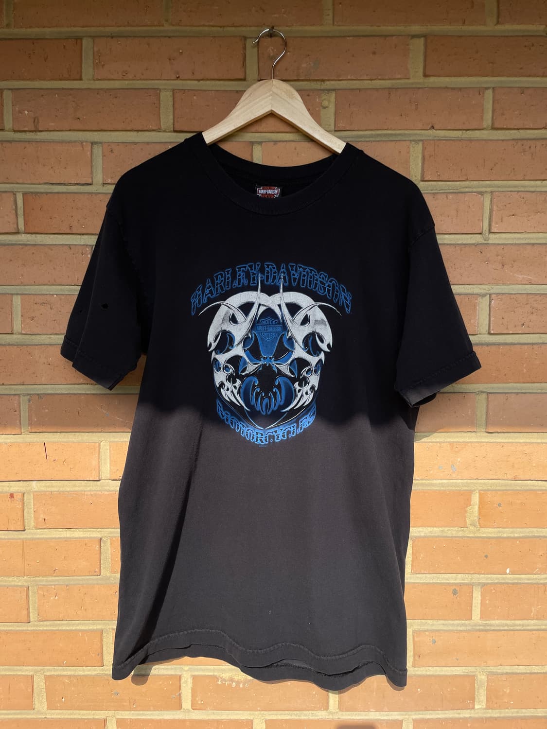 [L] 00s made USA 할리데이비슨 숏 슬리브 반팔 티셔츠 상품이미지1