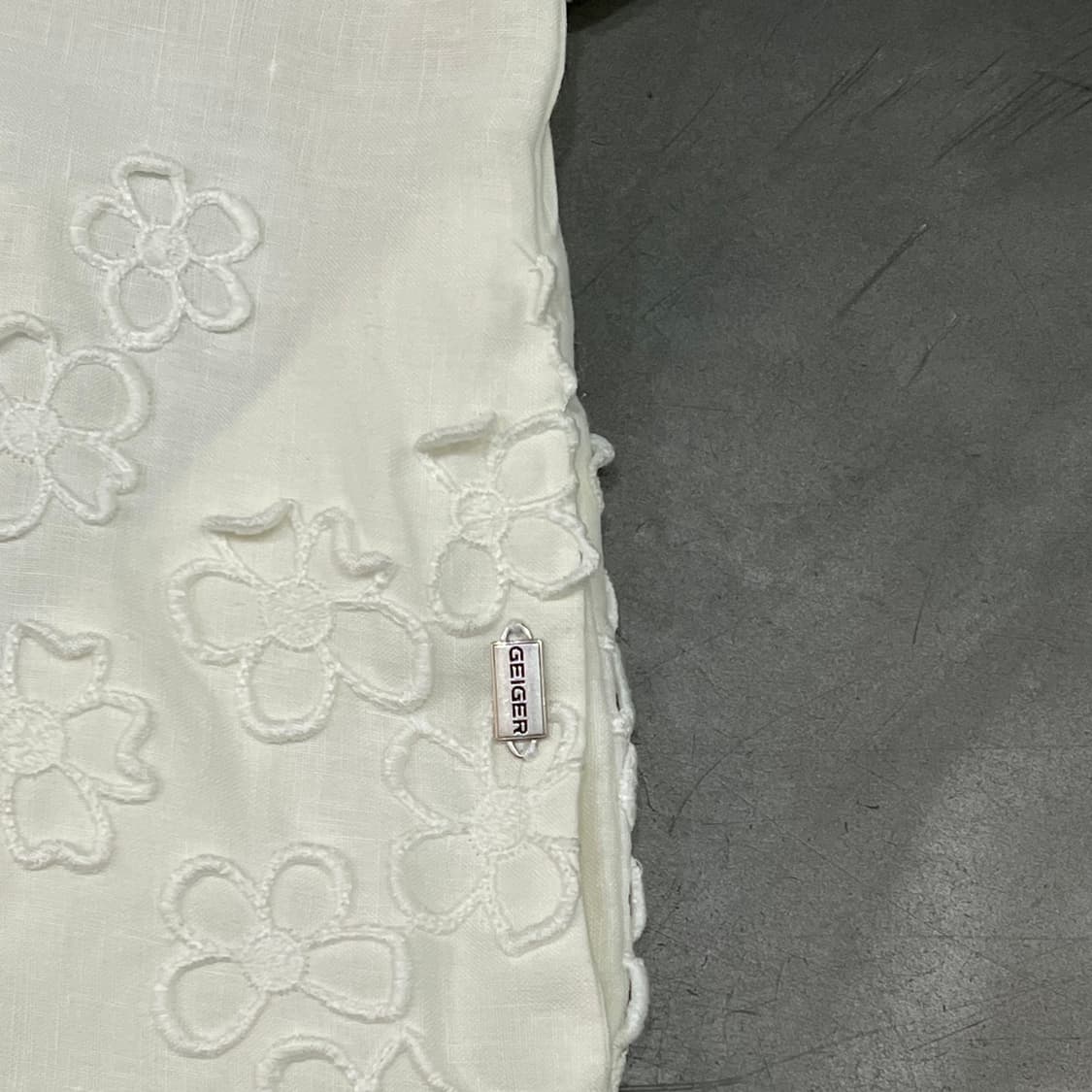  가이거 플라워 자수 린넨 하프 셔츠 y16206 상품이미지4