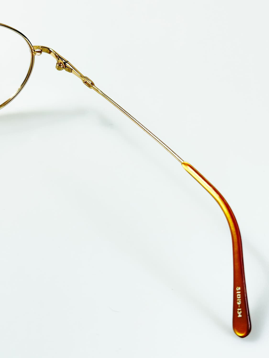 90s HAPPY 골드 메탈 슬림 라운드 빈티지 안경 상품이미지7