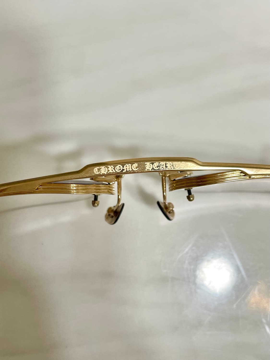 새상품 신형 크롬하츠 플루이드 안경 투톤금장 보증서O 상품이미지5