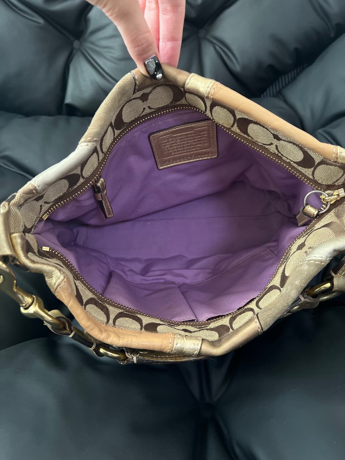 코치 칼리 패치워크 숄더백 상품이미지7