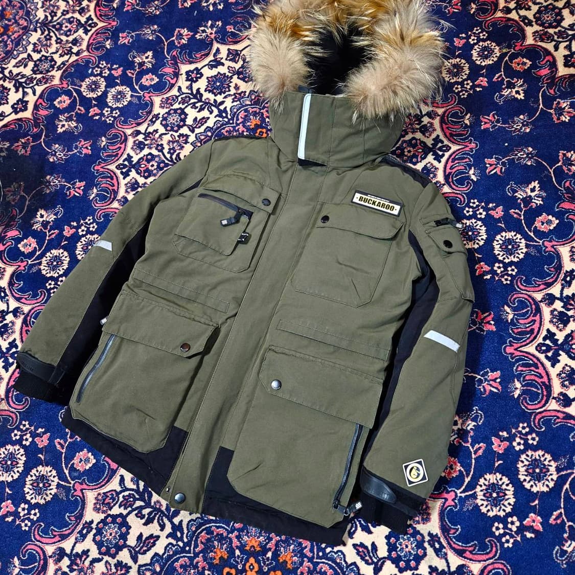 버커루 구스다운 헤비 패딩 점퍼 M size 상품이미지1