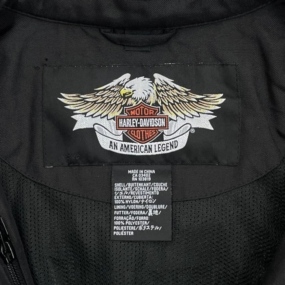 할리데이비슨 나일론 자켓 블랙 상품이미지7