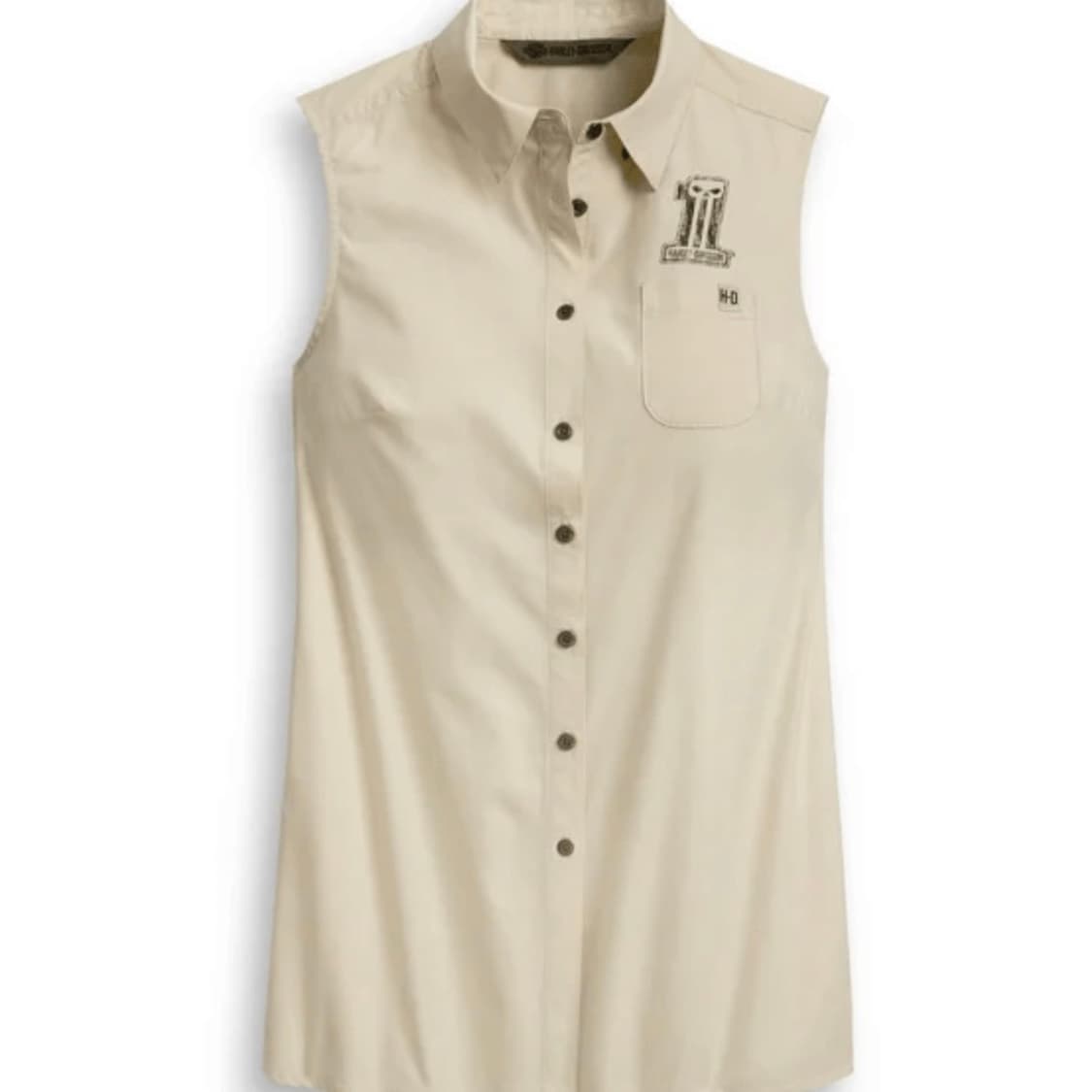 Harley Davidson Skull Tie-front shirt 상품이미지2