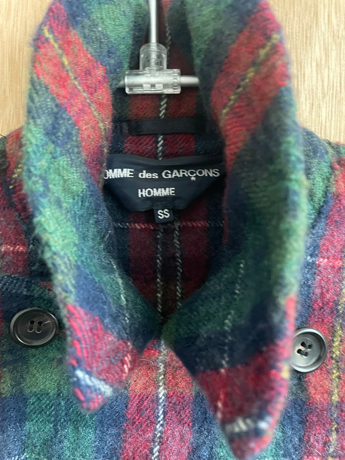 꼼데가르송 옴므 인사이드 아웃 축융 코트 상품이미지7