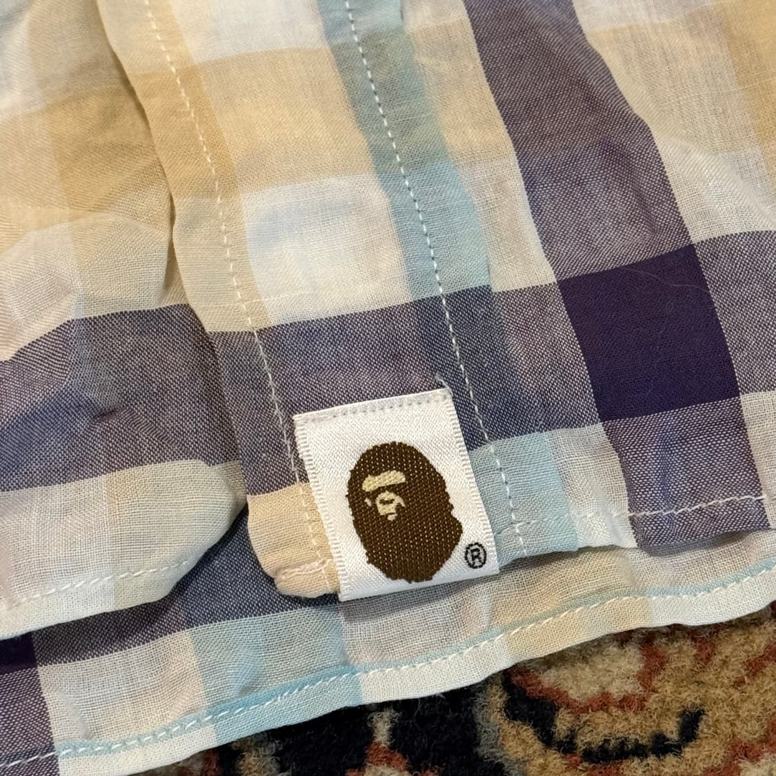 BAPE 베이프 썸머 체크 셔츠 (L) 상품이미지4