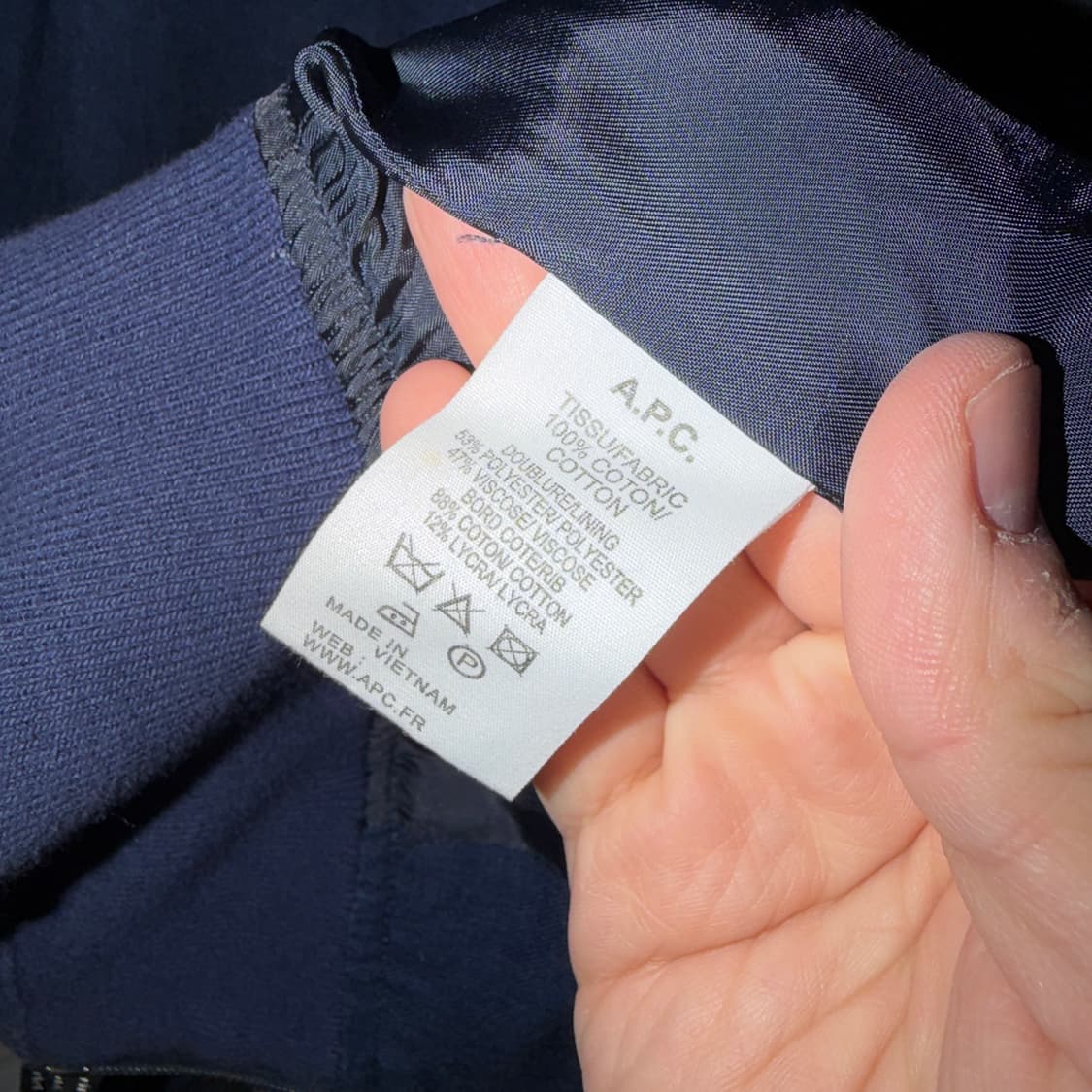 A.P.C 아페쎄 데님 MA-1 블루종 L(100) 상품이미지9