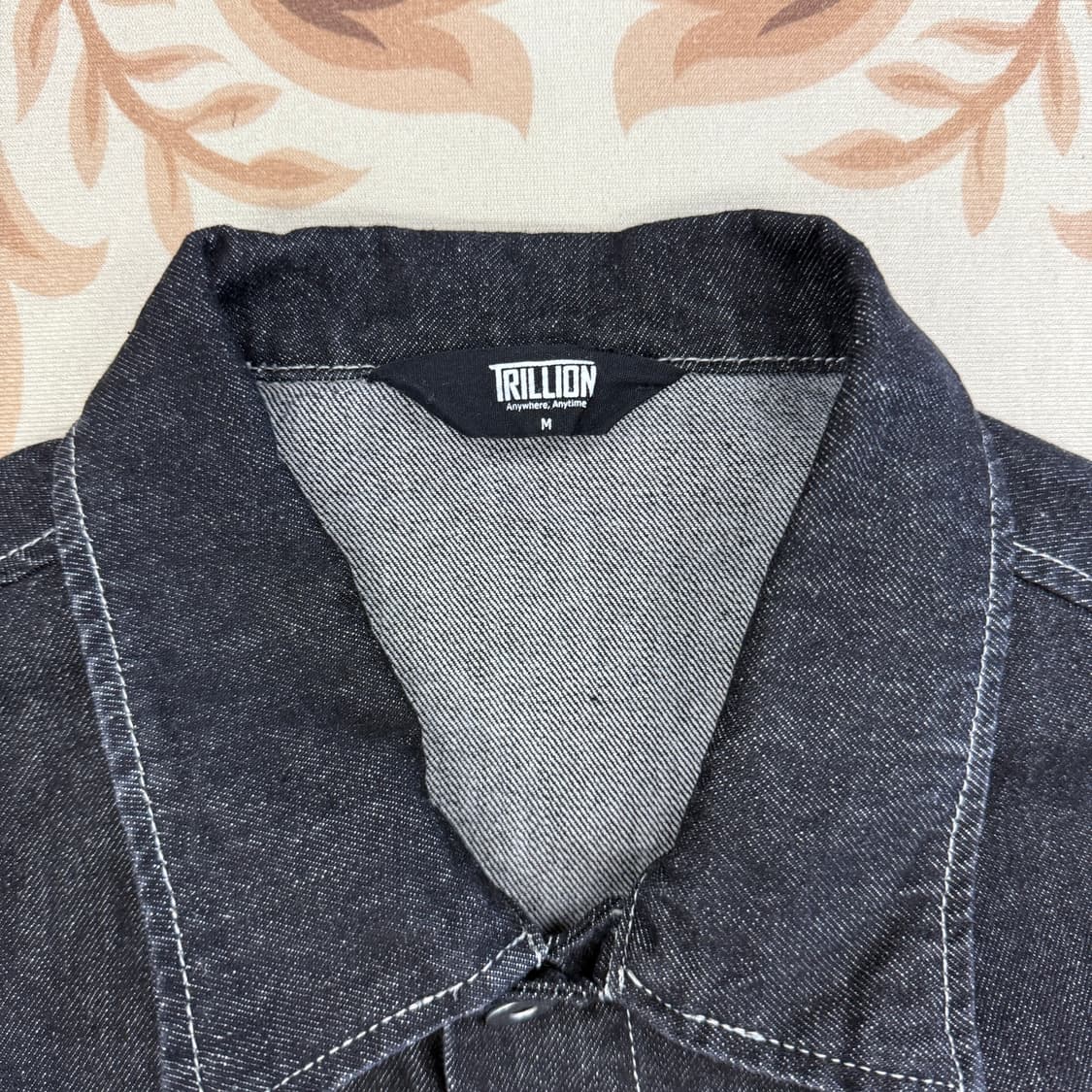 (M)트릴리온 Trillion 투포켓 흑청 데님자켓 상품이미지2