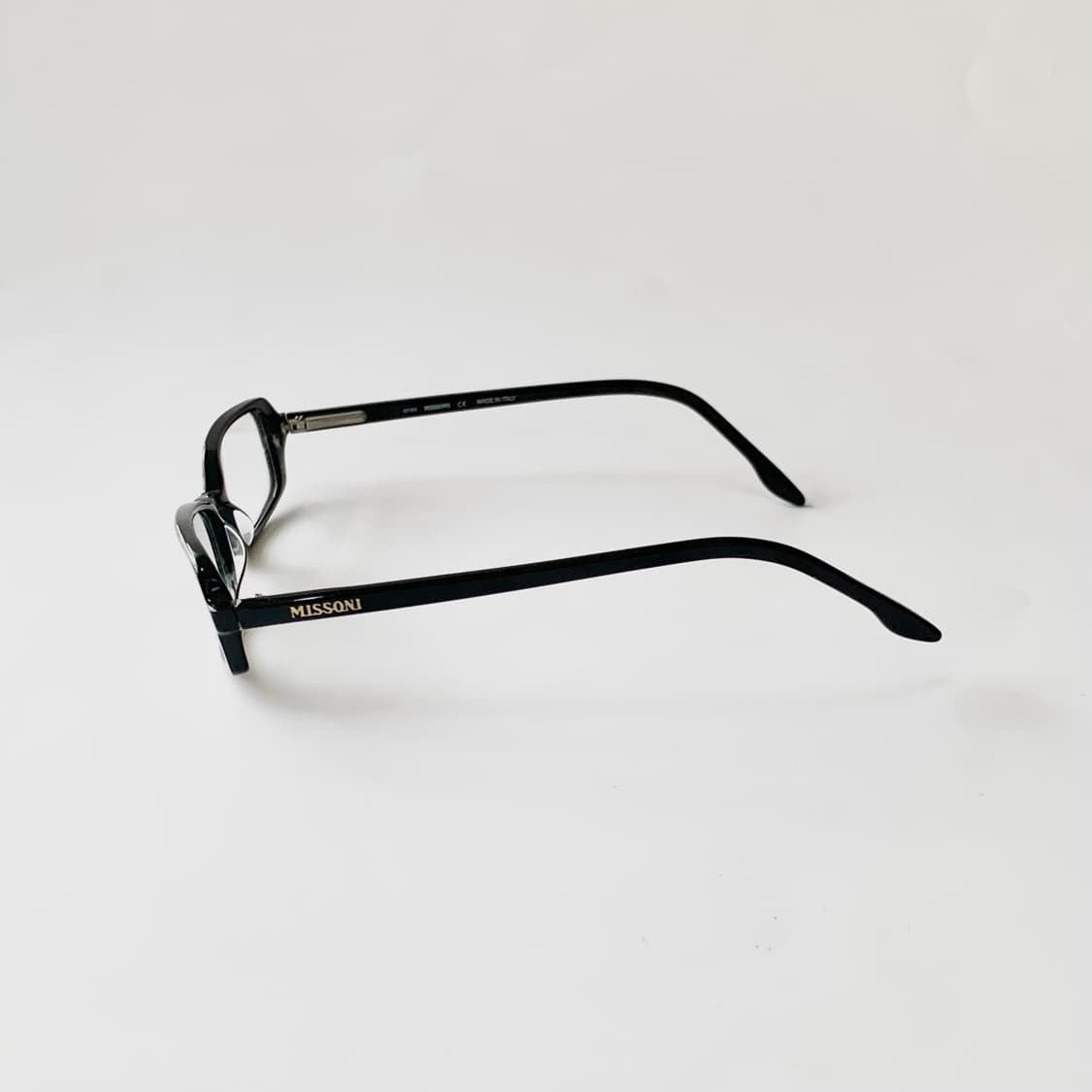 854 미쏘니 데드스탁 빈티지 슬림 사각 블랙 뿔테 남녀공용 픽키안경 상품이미지5