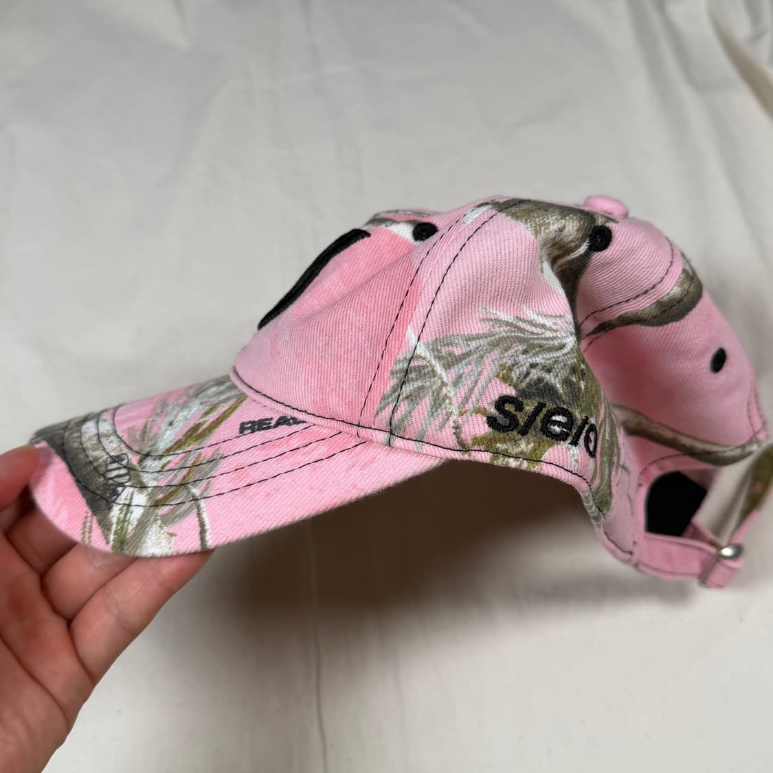 Seo 핑크 리얼트리 볼캡 모자 상품이미지2
