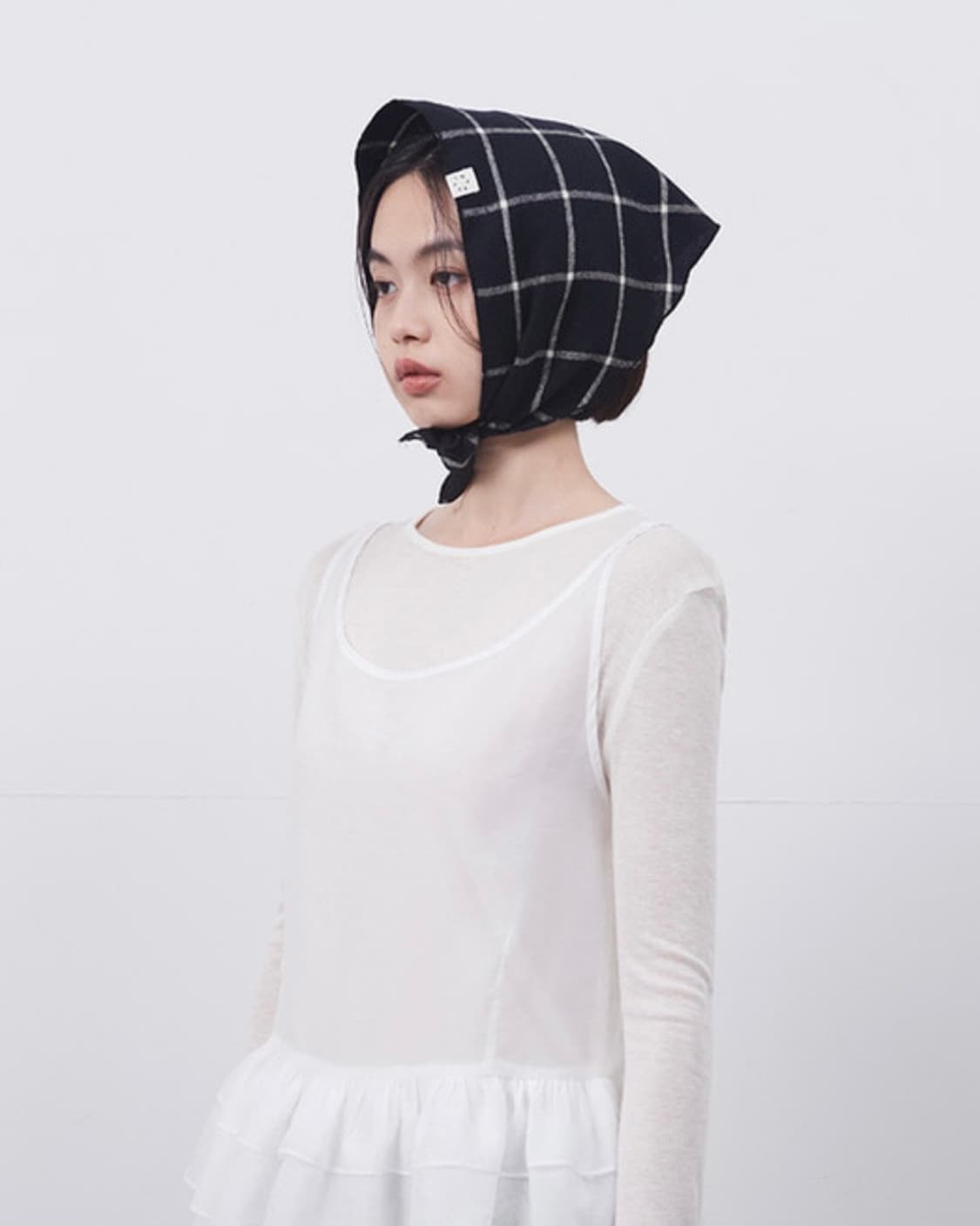 오헤시오 DOT CHECK SCARF 도트 체크 스카프 코이세이오 상품이미지3