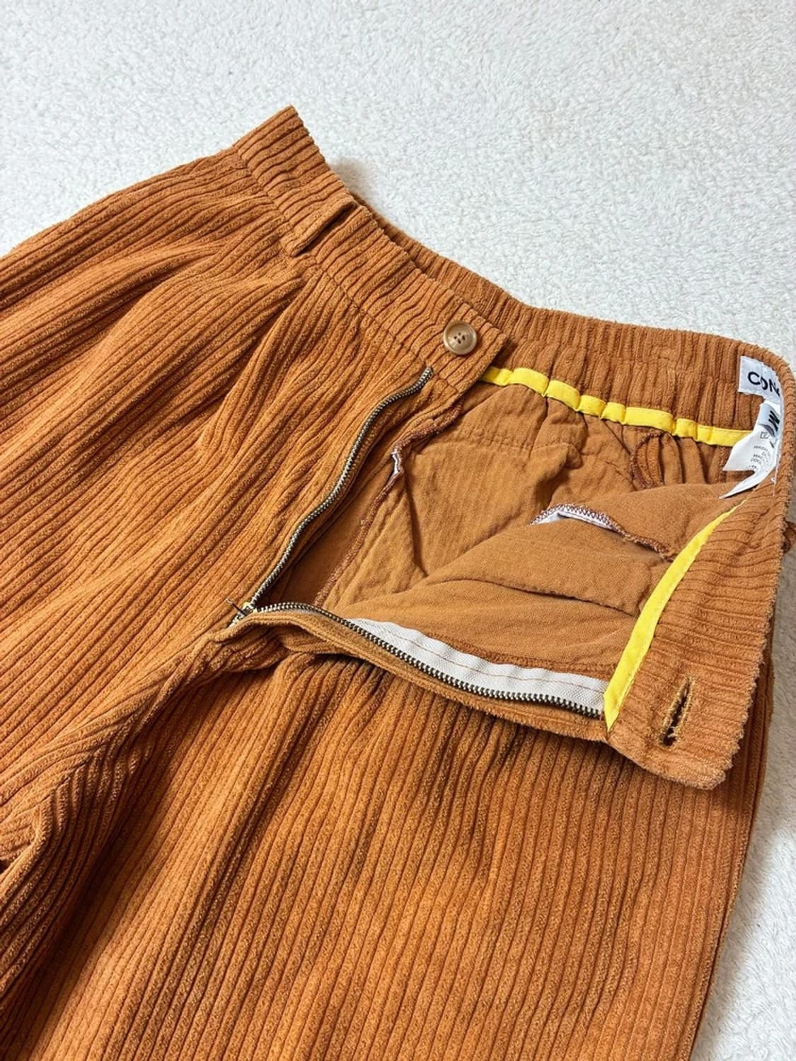 CONICHIWA BONJOUR 턱 코듀로이 세미 와이드팬츠 PN7785 상품이미지3