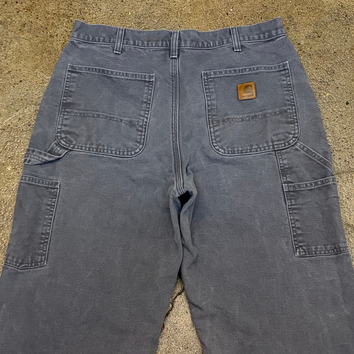 00s USA 빈티지 칼하트 샌드스톤 싱글니 2중안감 워크팬츠 상품이미지7