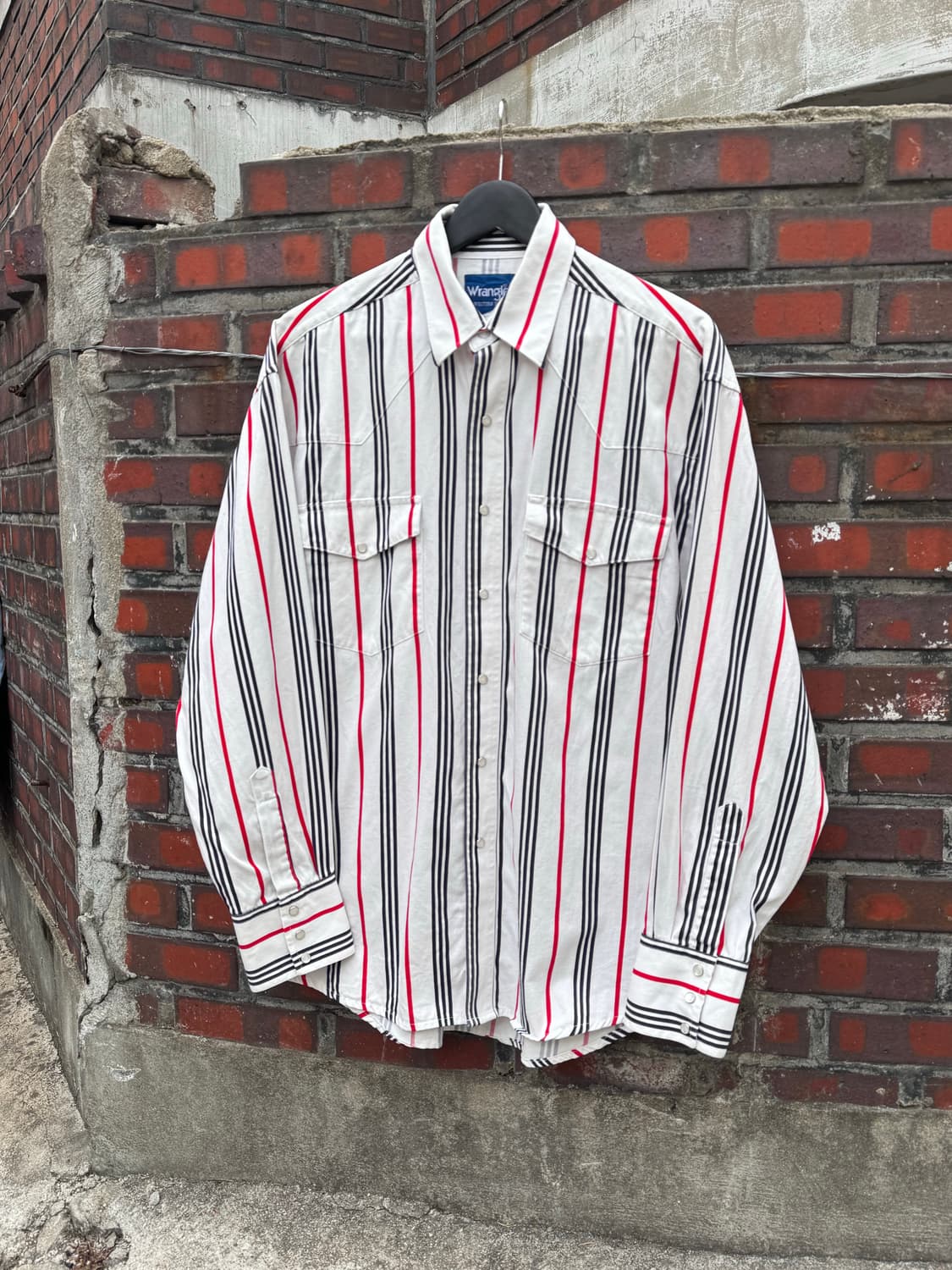 랭글러 웨스턴 스트라이프 셔츠  상품이미지1