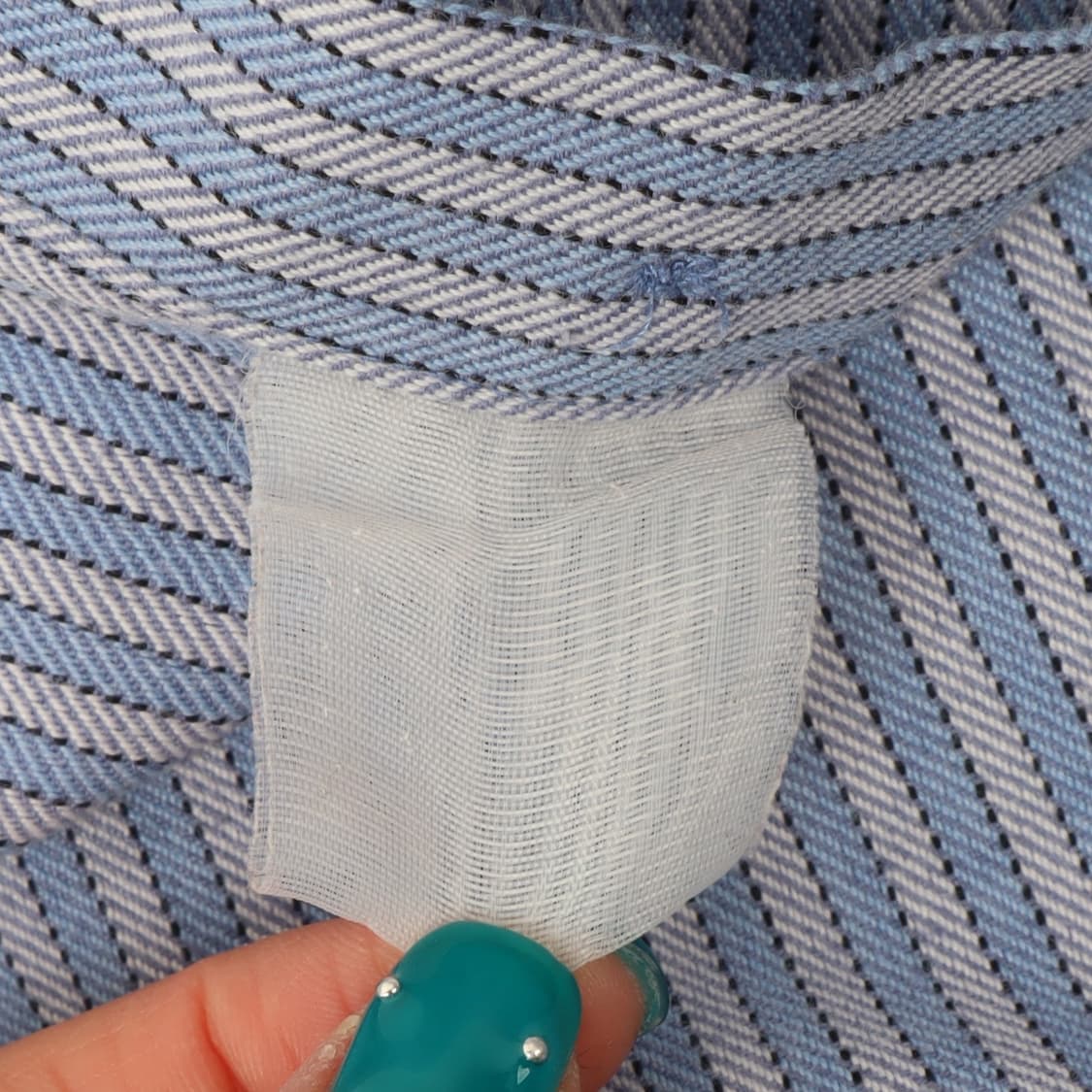 발렌시아가 포켓 로고 스트라이프 셔츠 상품이미지9