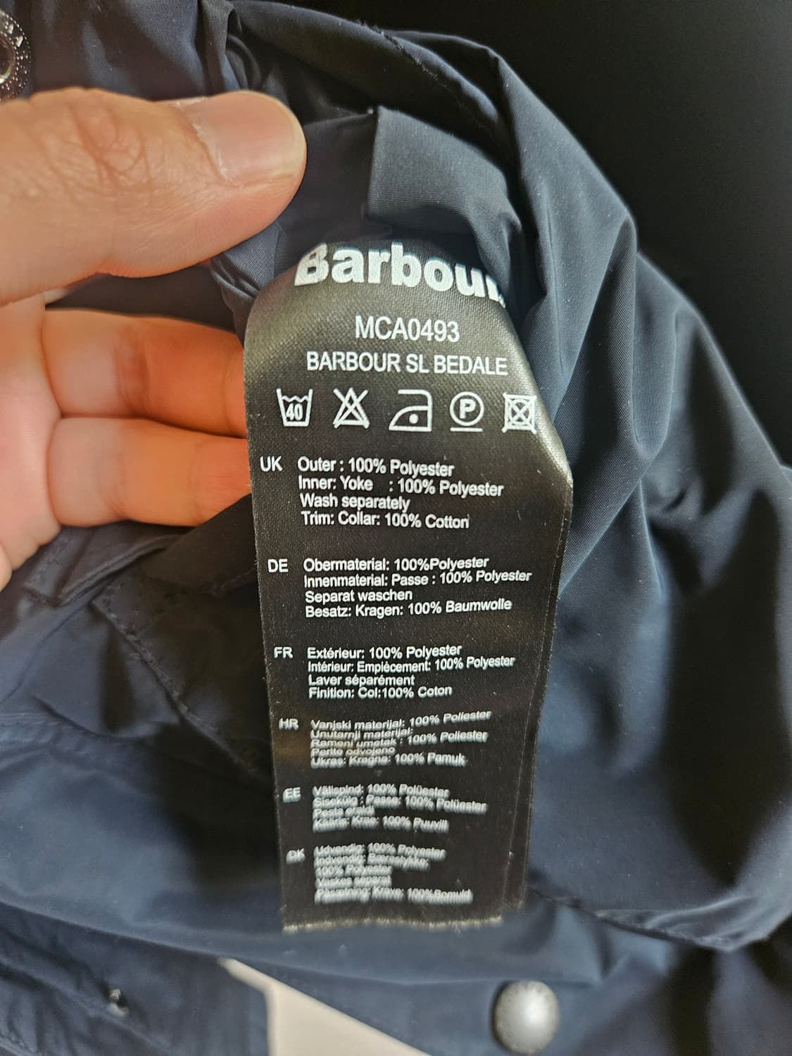 바버 비데일 간절기자켓 38사이즈(100) 상품이미지4