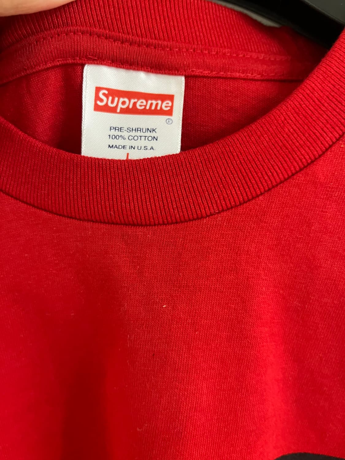 슈프림 롱슬리브 레드 L 상품이미지3