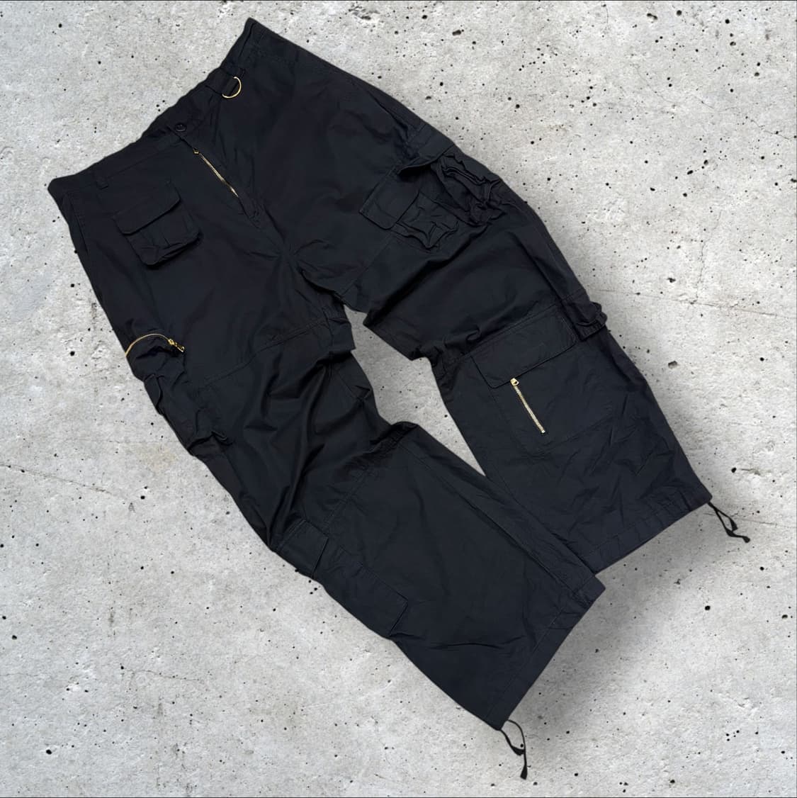 [L] 브라운브레스 블랙 카고 반바지 포켓 지퍼 디테일 B845 상품이미지1