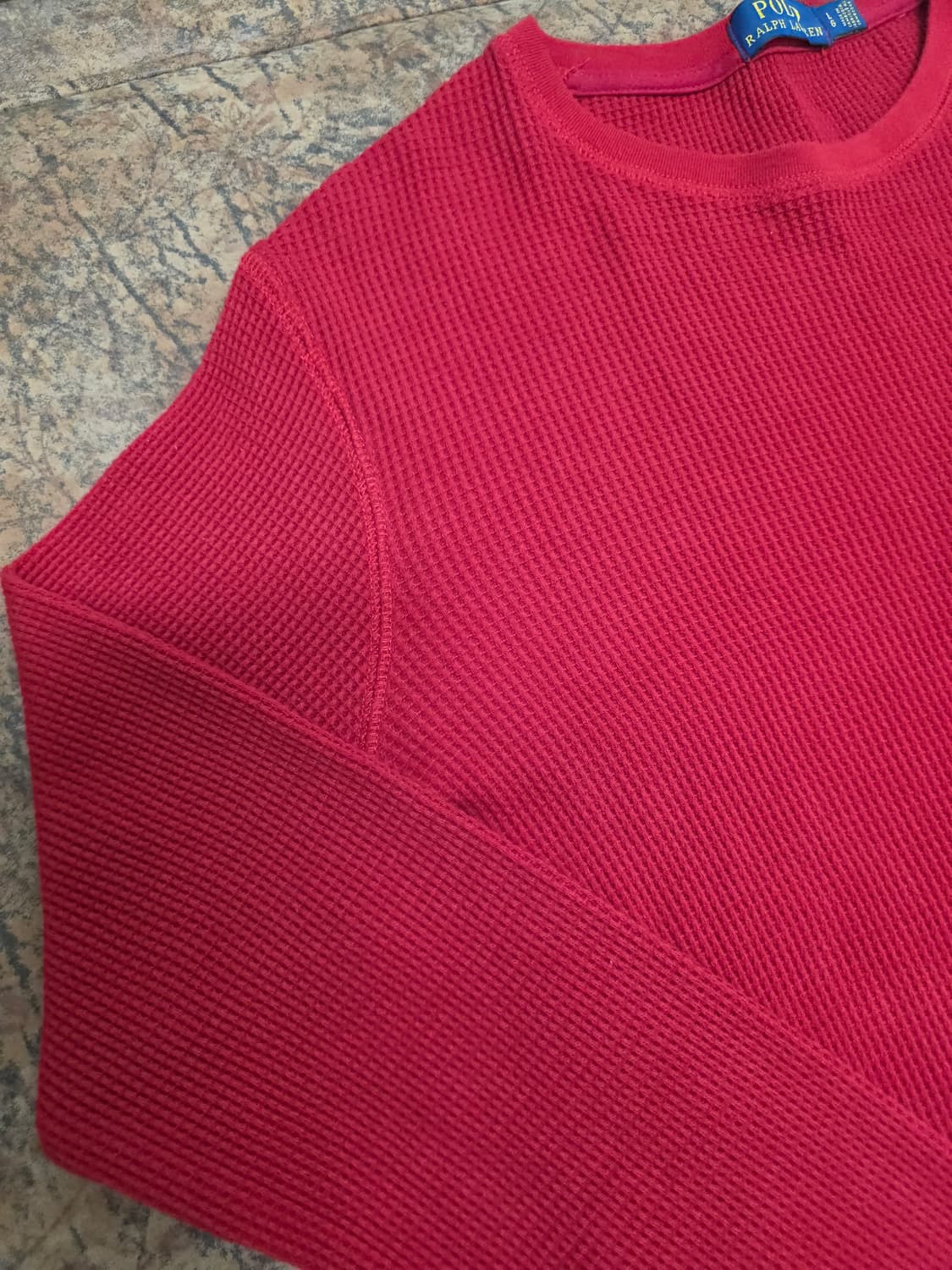 폴로랄프로렌 코튼 와플 니트 롱슬리브 L 상품이미지5