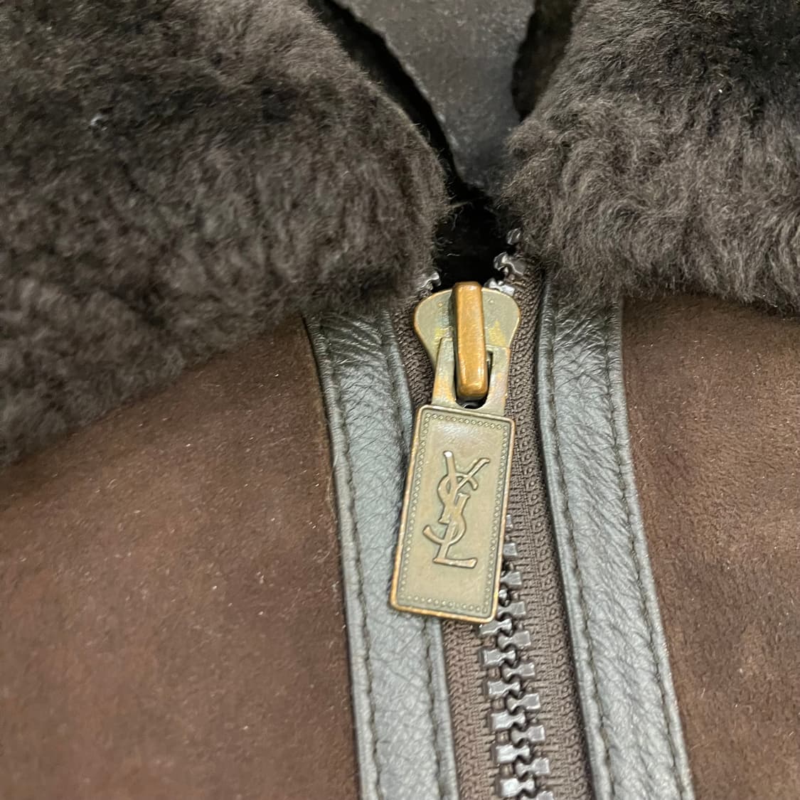 90's YSL 레더 무스탕 상품이미지3