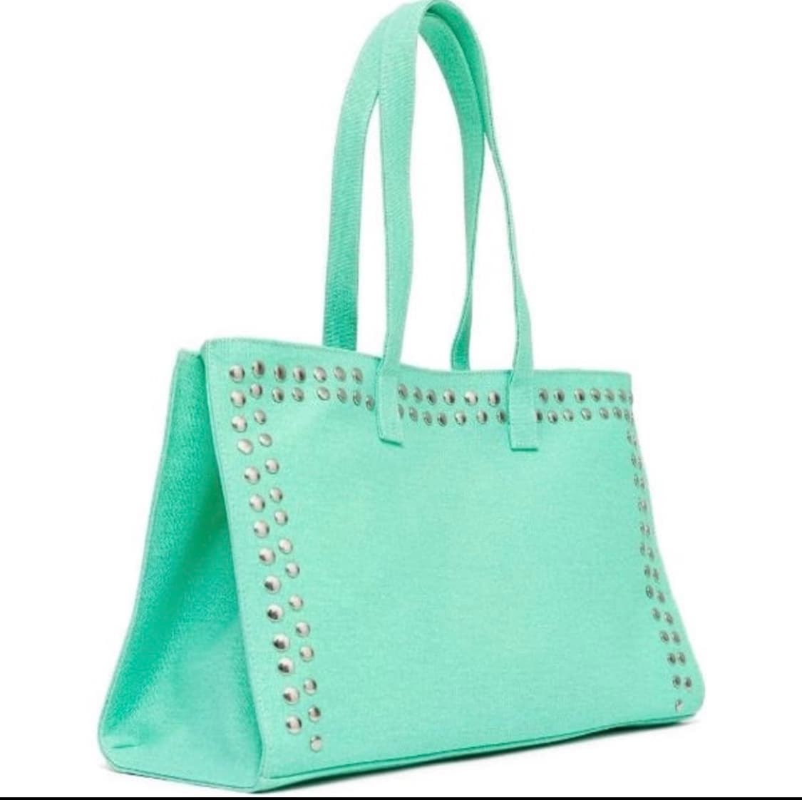 F/ 기마구아스 스터드 미디 쇼퍼백 민트 상품이미지2