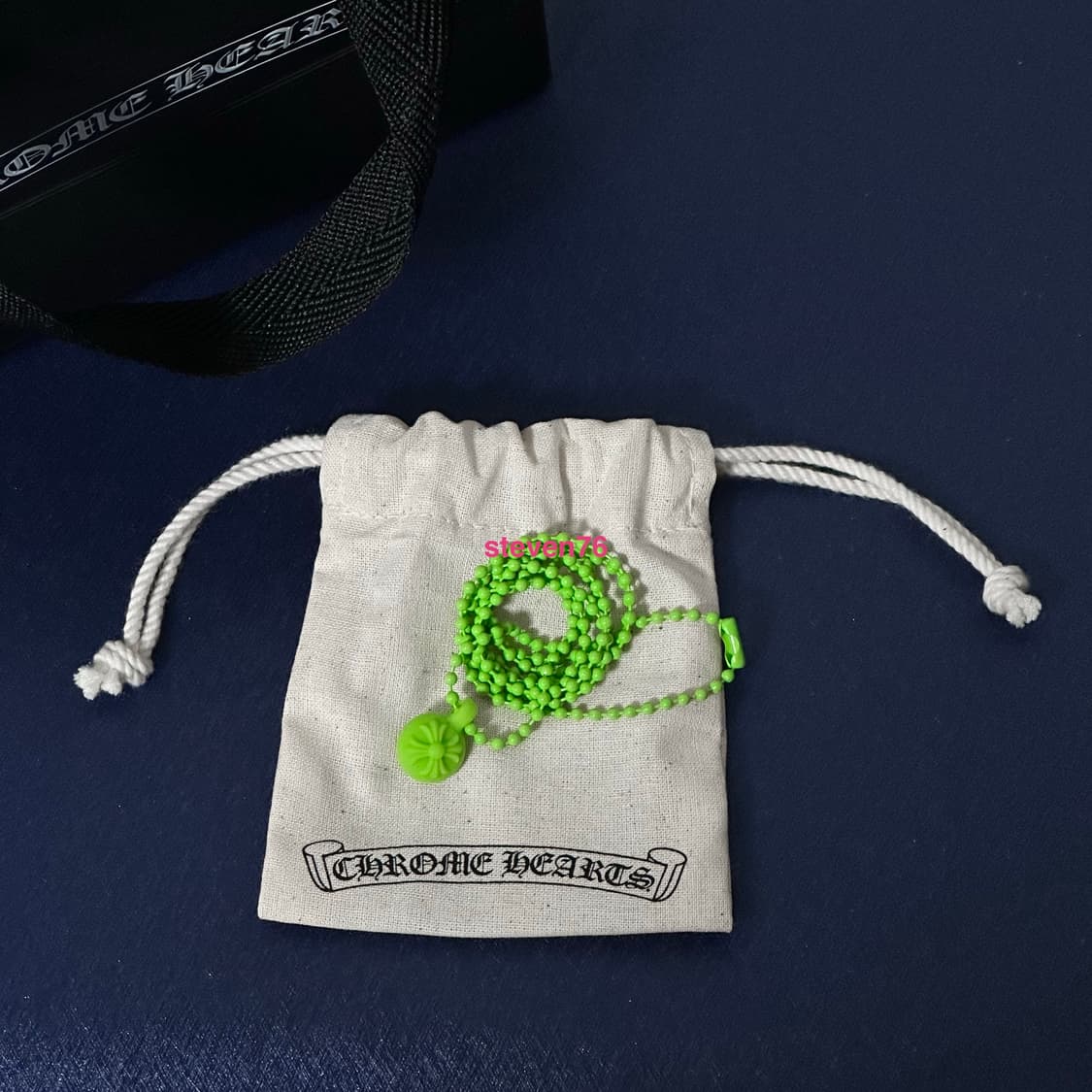 크롬하츠 실리콘 크로스볼 펜던트 목걸이 새생품 상품이미지1