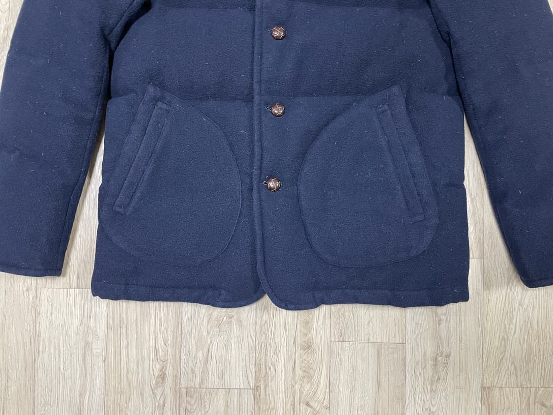 95~100) 단톤X빔즈 후드 숄카라 울 다운패딩(RRL&LVC&폴로) 상품이미지8