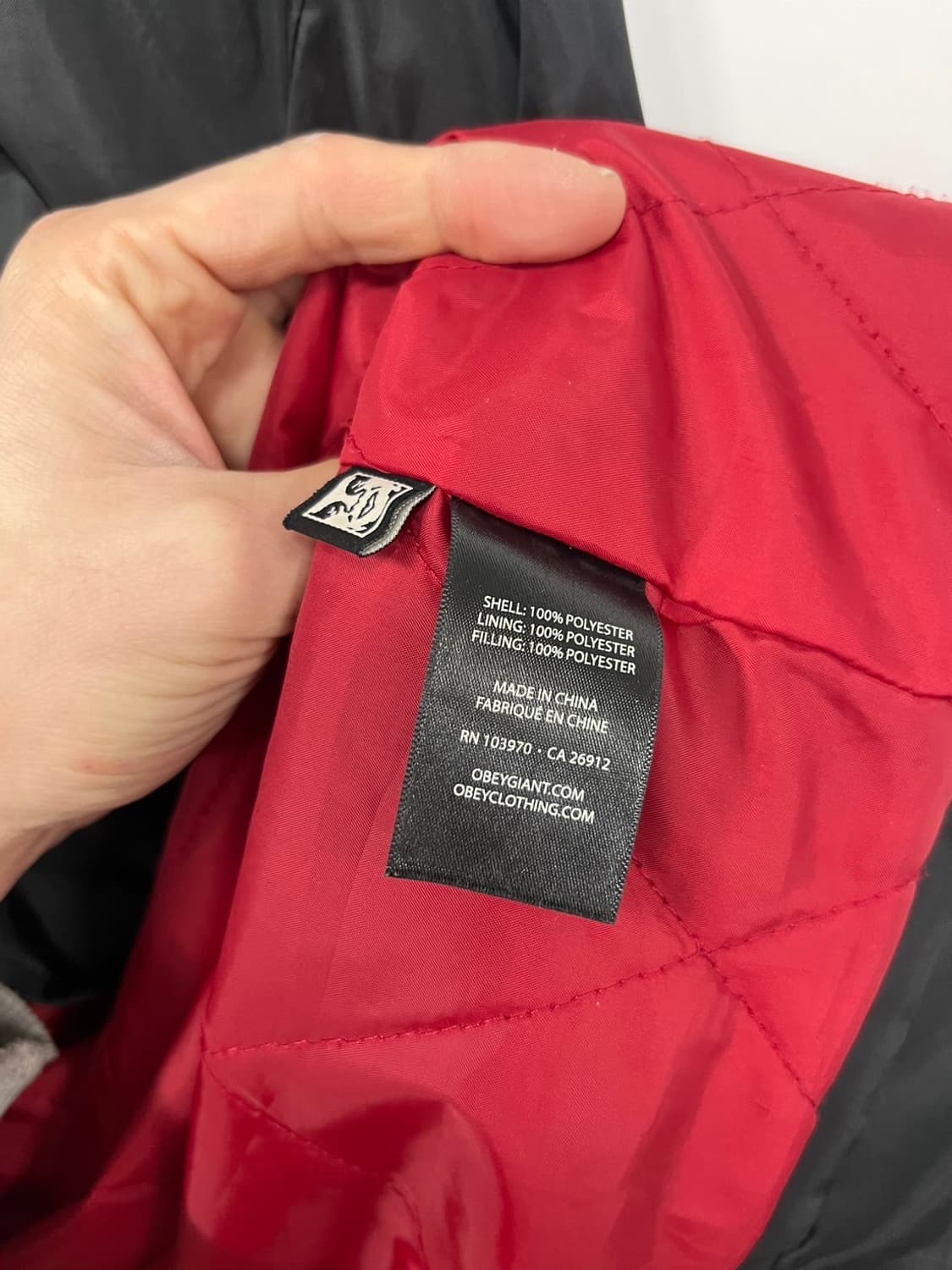 오베이 레터링 로고 나일론 바람막이 코치 자켓 상품이미지6