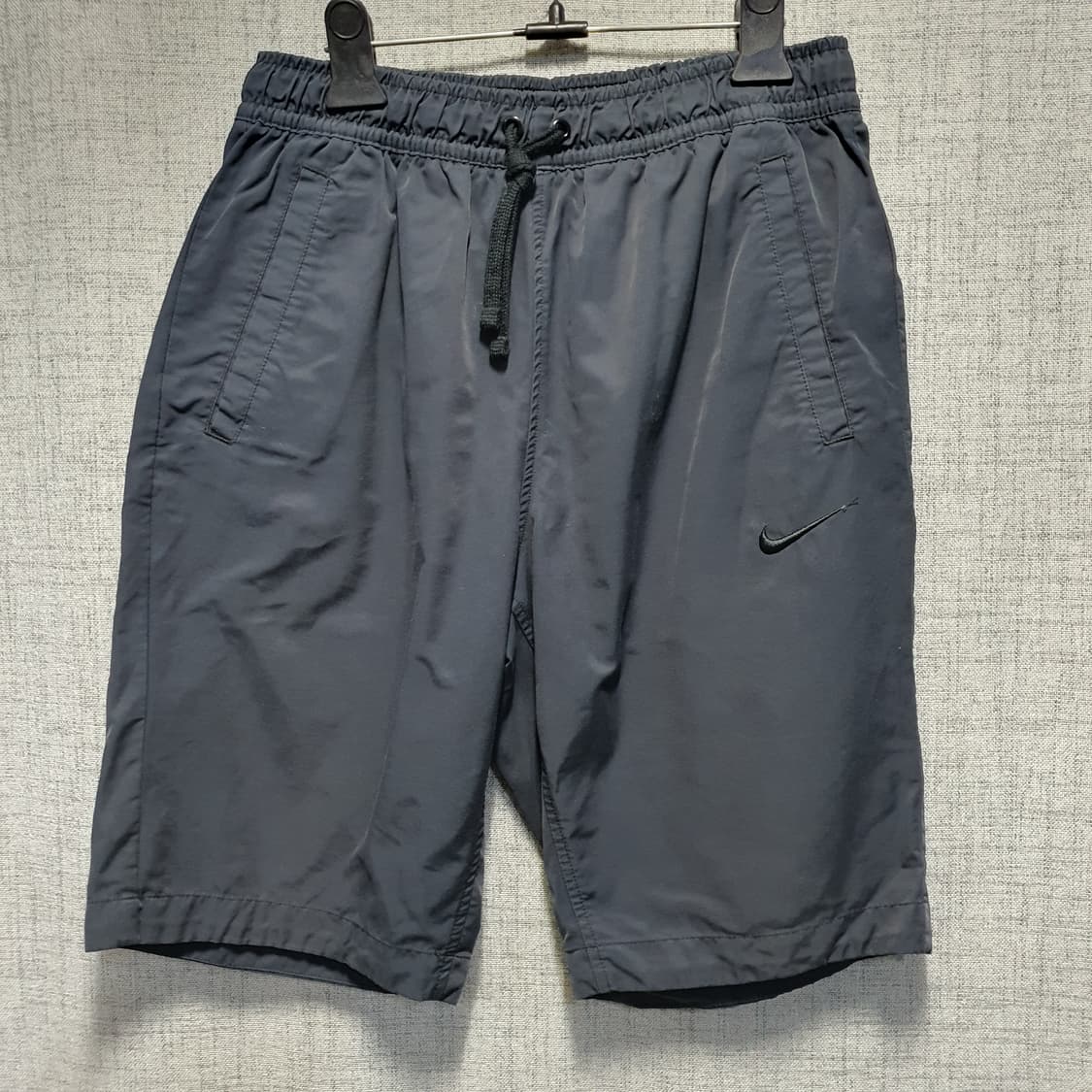 나이키 스우시 블랙 우븐 반바지 트레이닝  상품이미지1