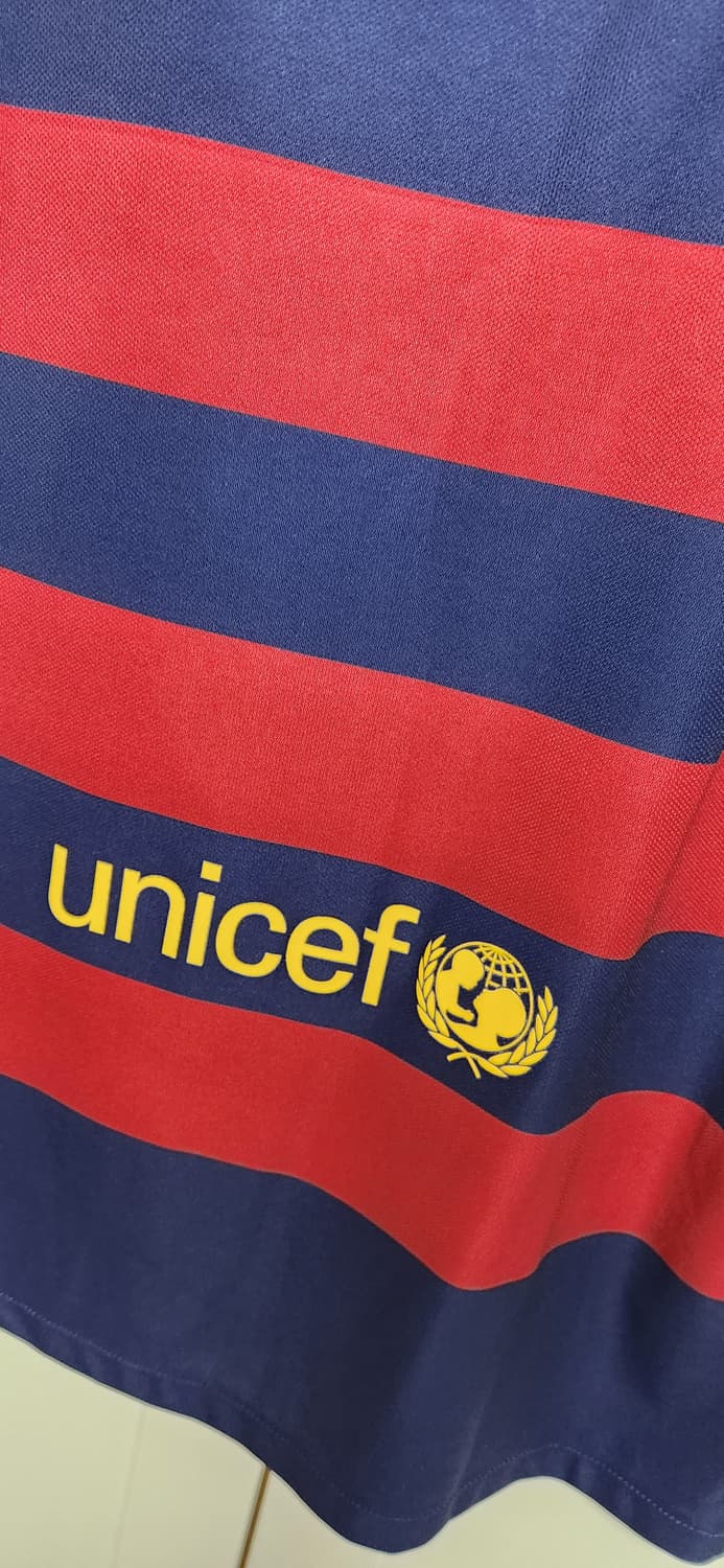 15-16 나이키 바르셀로나 홈 유니폼 반팔 노마킹 상품이미지4