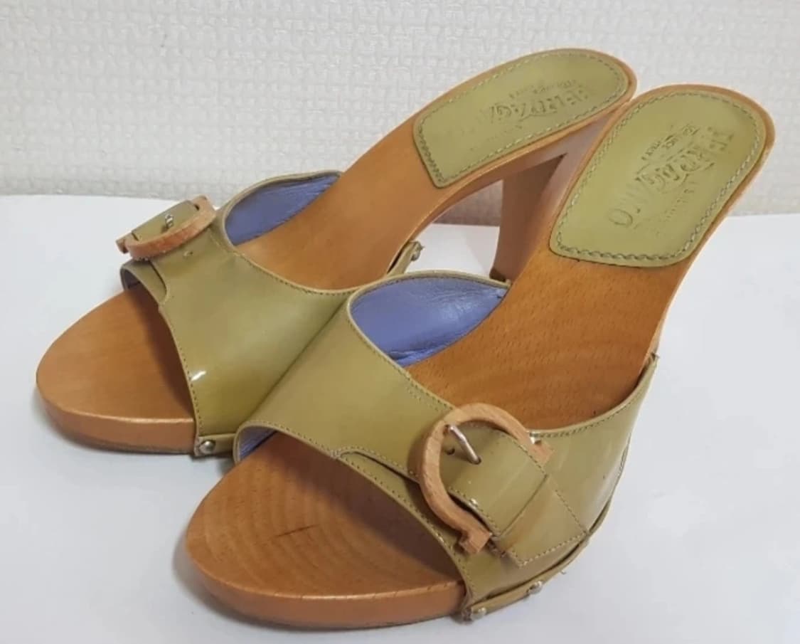 Ferragamo 페라가모 빈티지 우드 샌들 상품이미지2