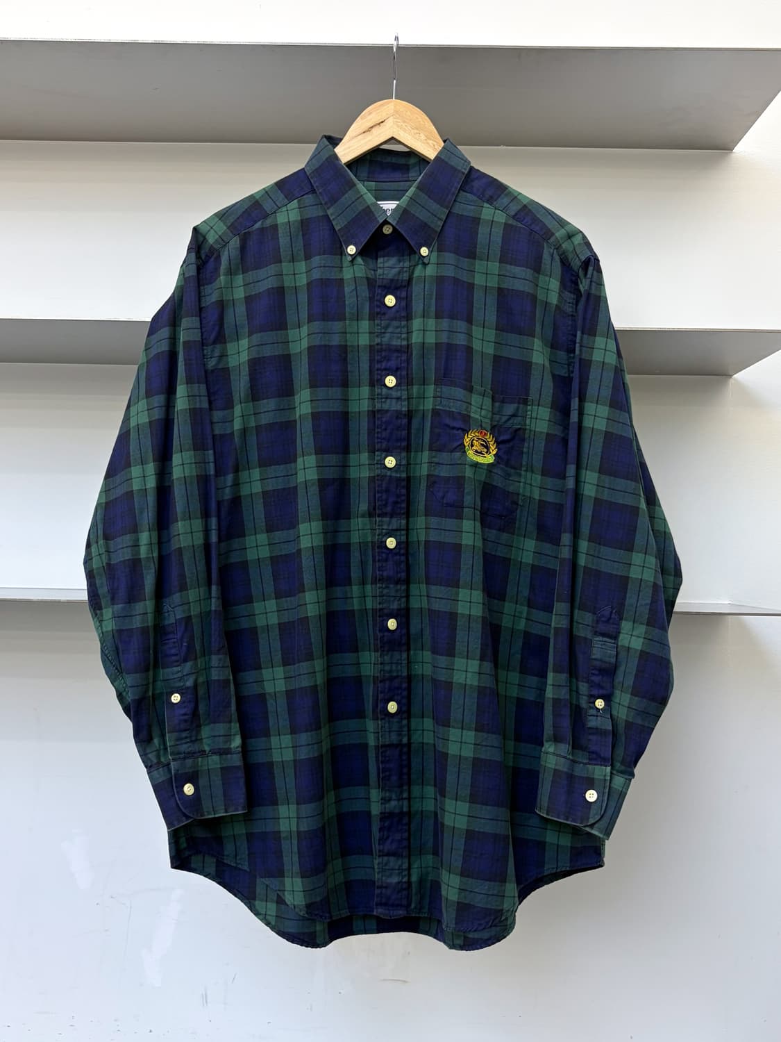 버버리 90s 크레스트 로고 체크 셔츠 상품이미지1