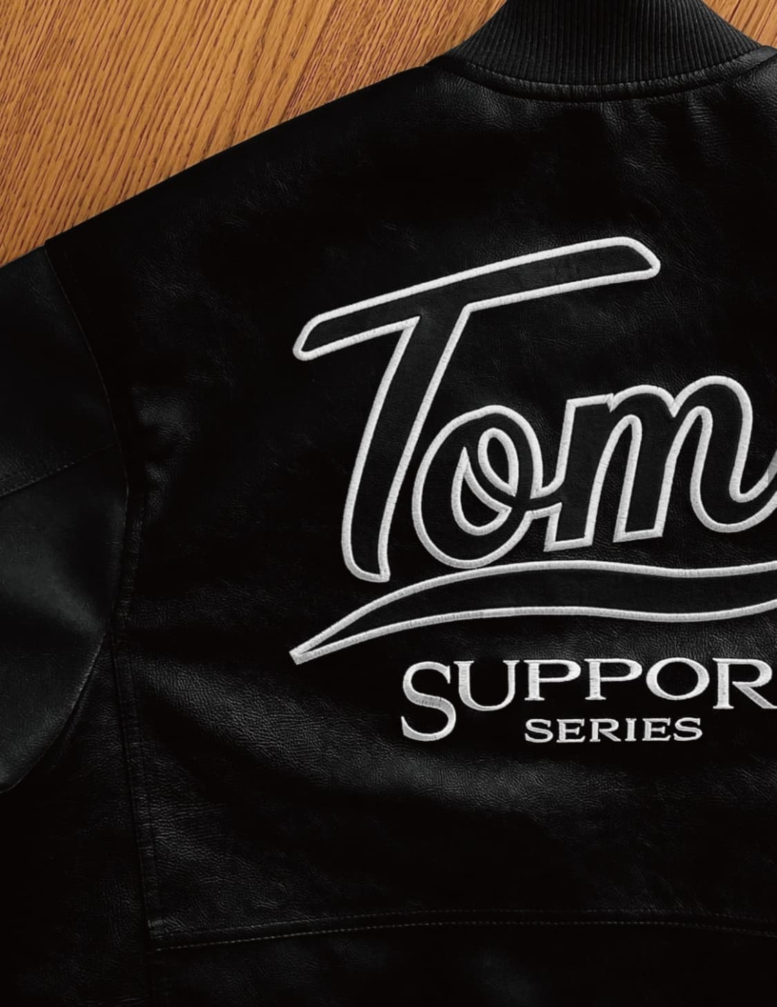 톰스벌스데이 TBD 바시티 봄버 자켓 올블랙 1사이즈 상품이미지2