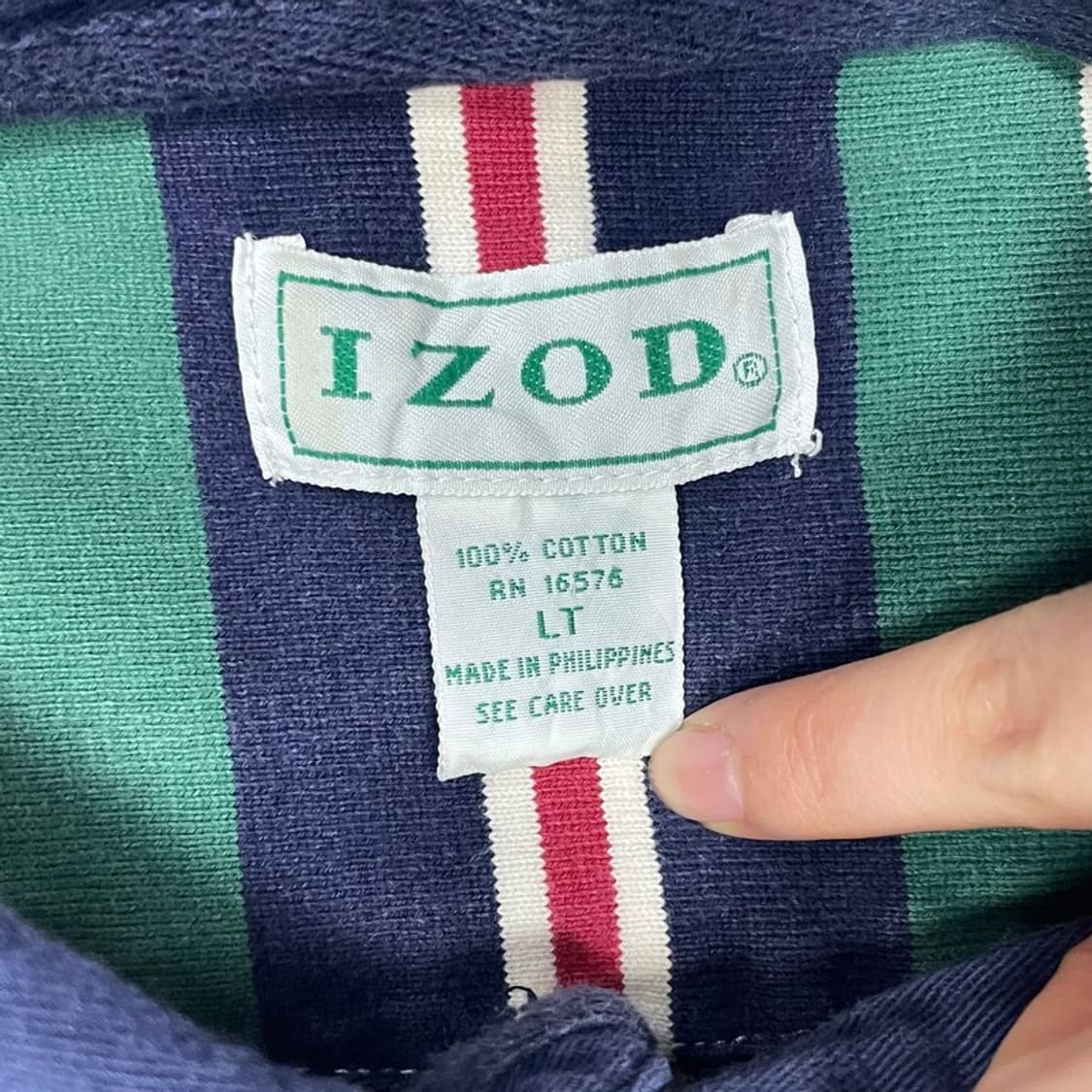 아이조드 스트라이프  럭비티 v0331 상품이미지6