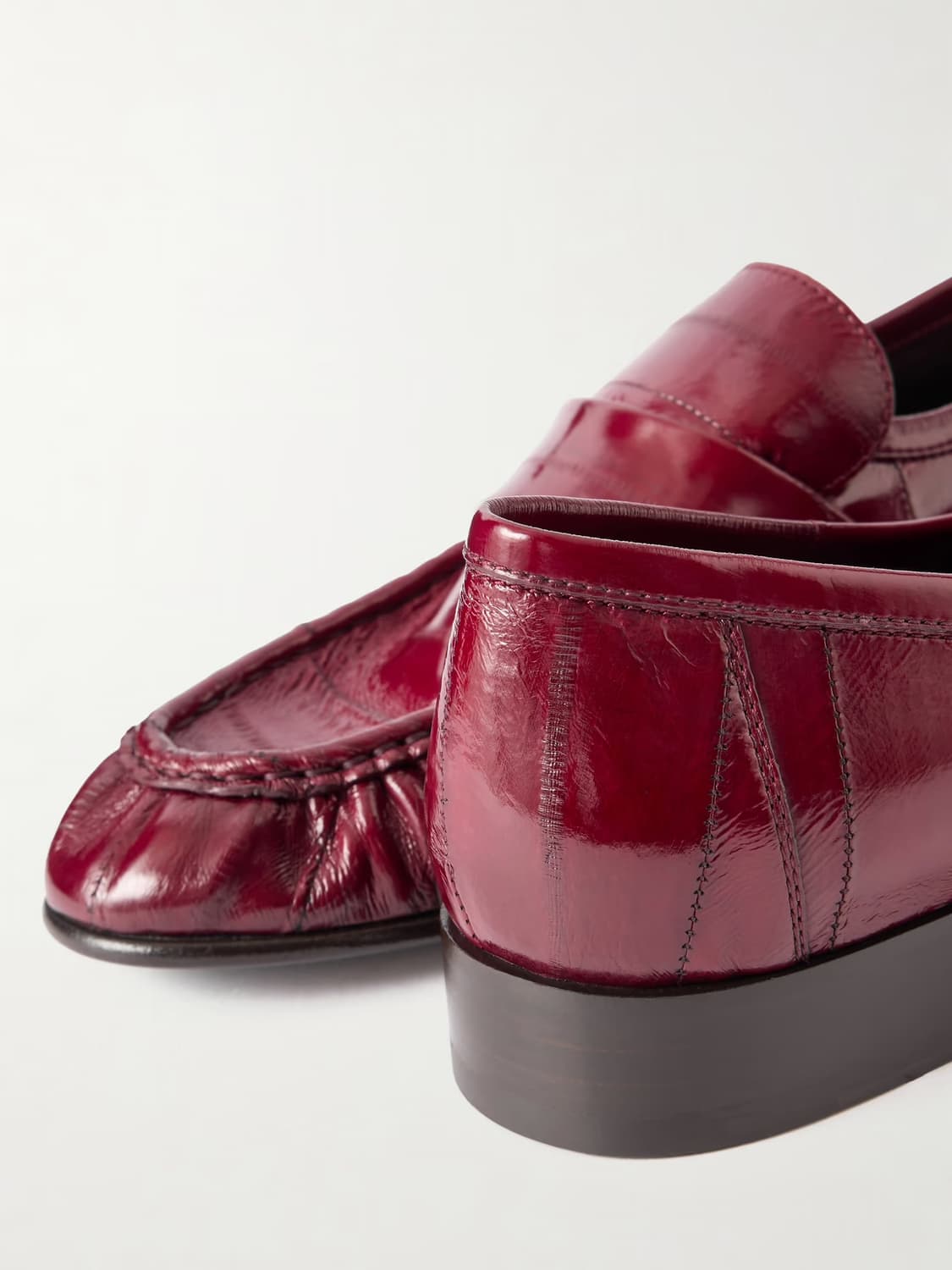 The row eel 로퍼 버건디 상품이미지3